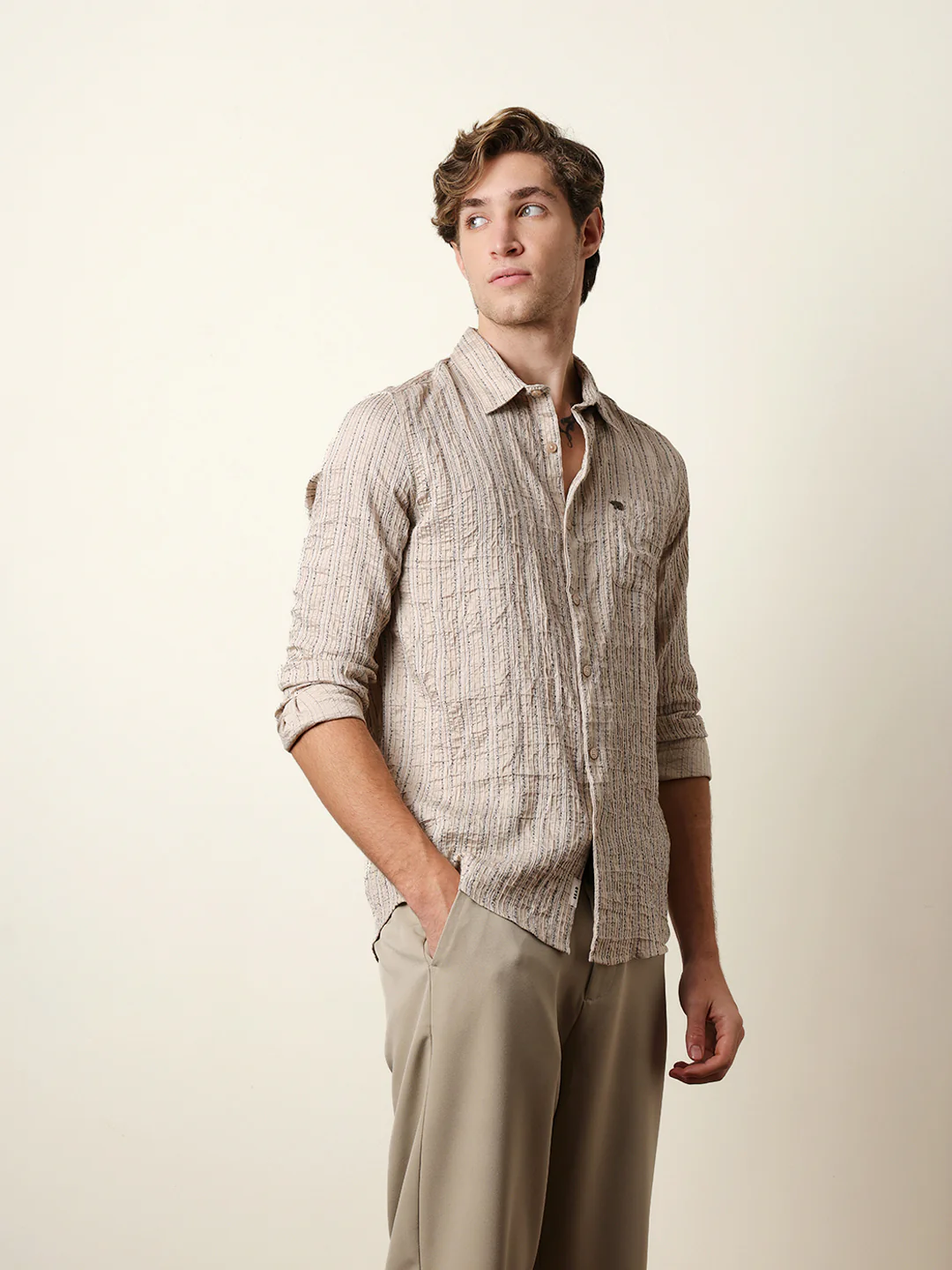 Men Long Sleeves Shirt - Image 5