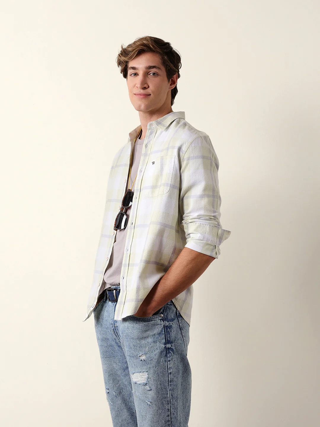Men Long Sleeves Shirt - Image 4