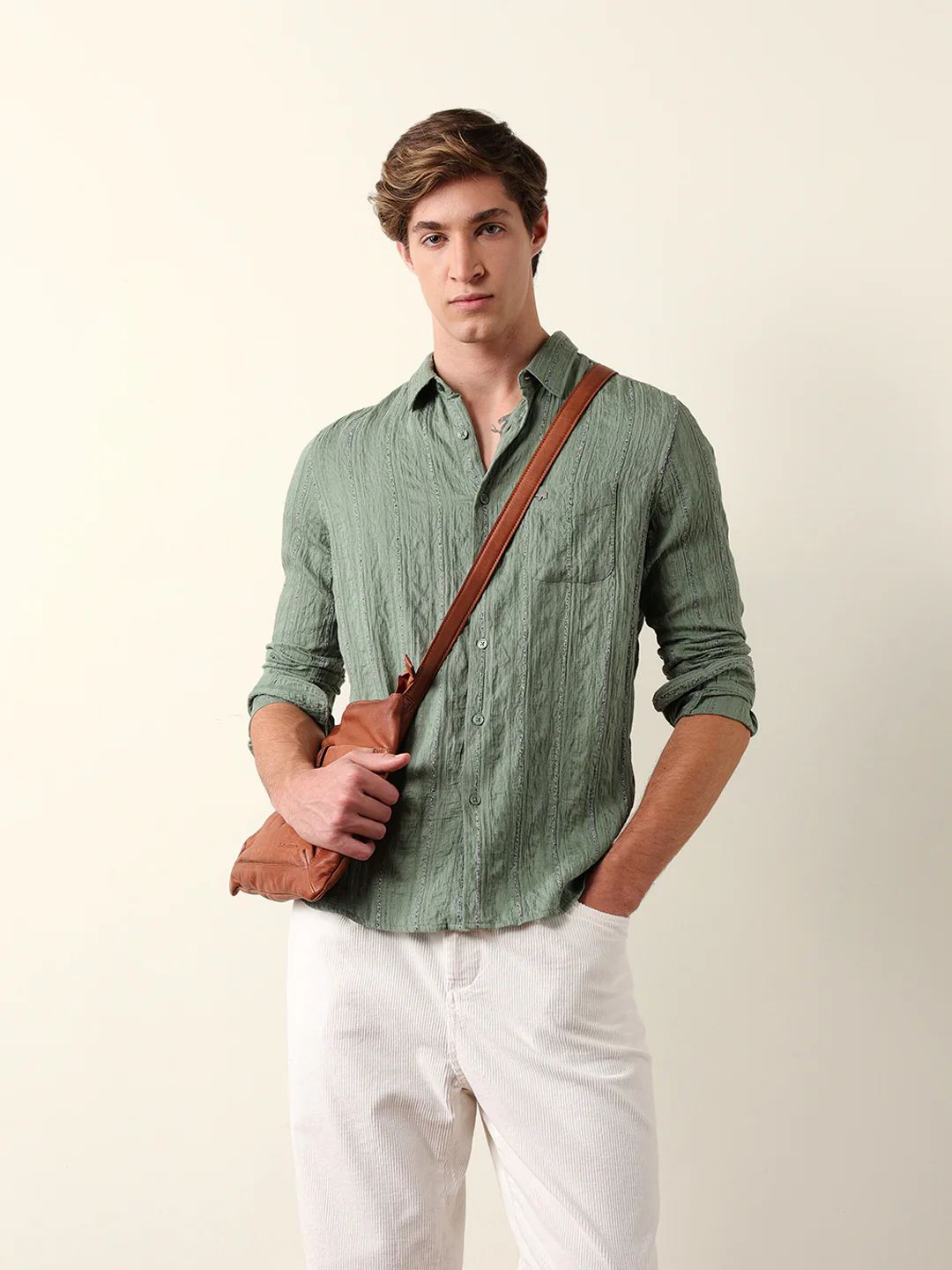 Men Long Sleeves Shirt - Image 3