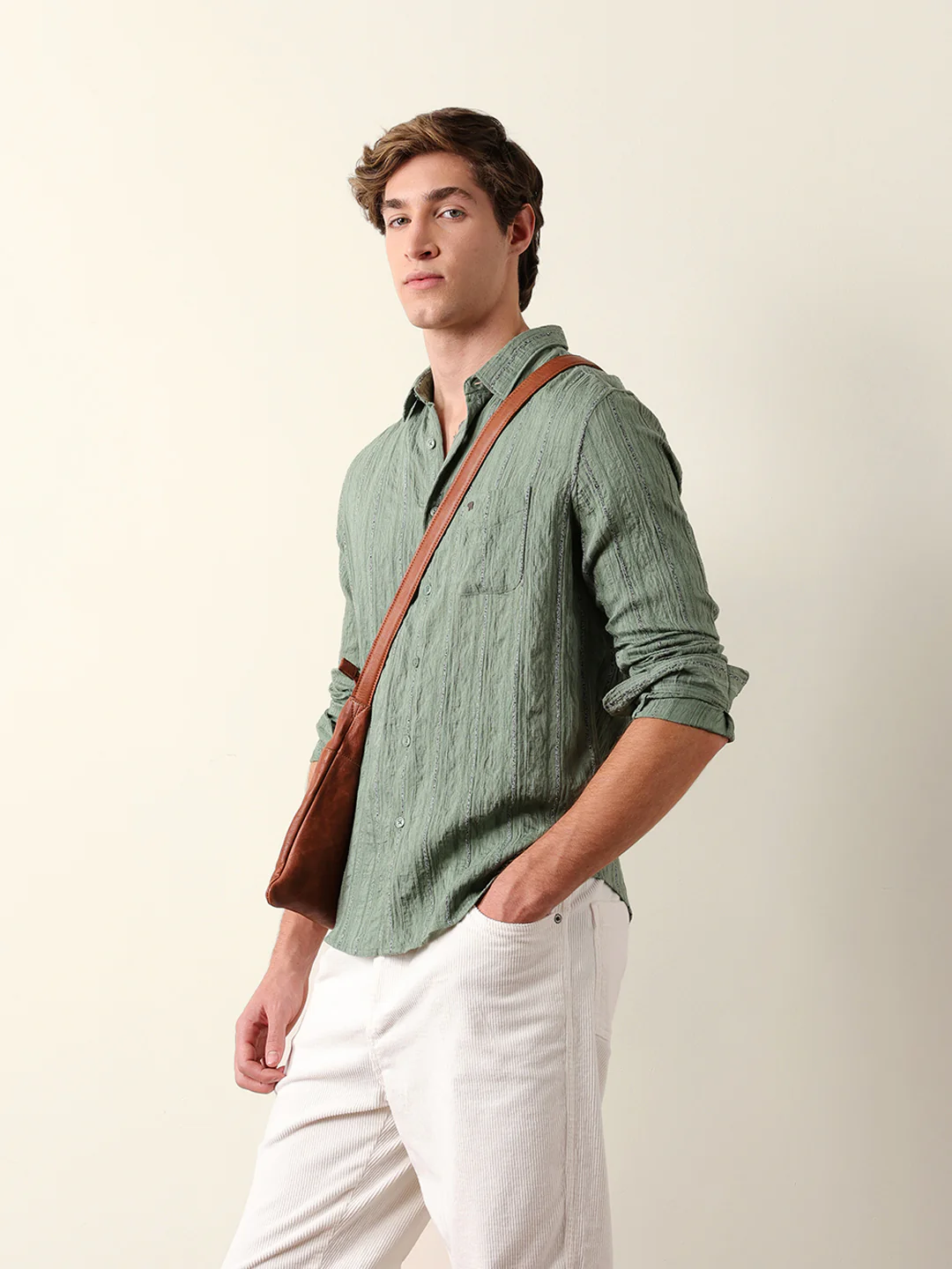 Men Long Sleeves Shirt - Image 4