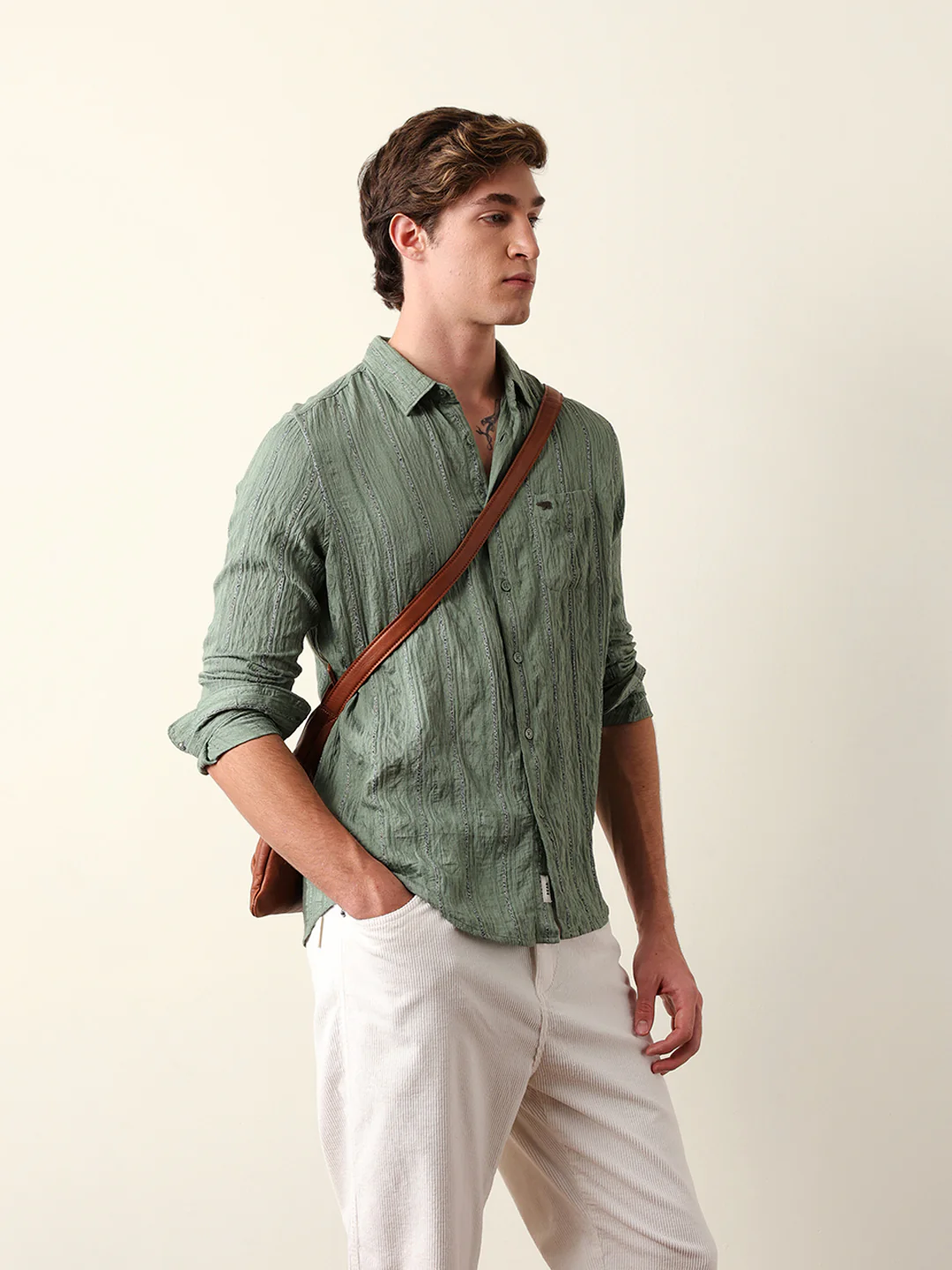 Men Long Sleeves Shirt - Image 5