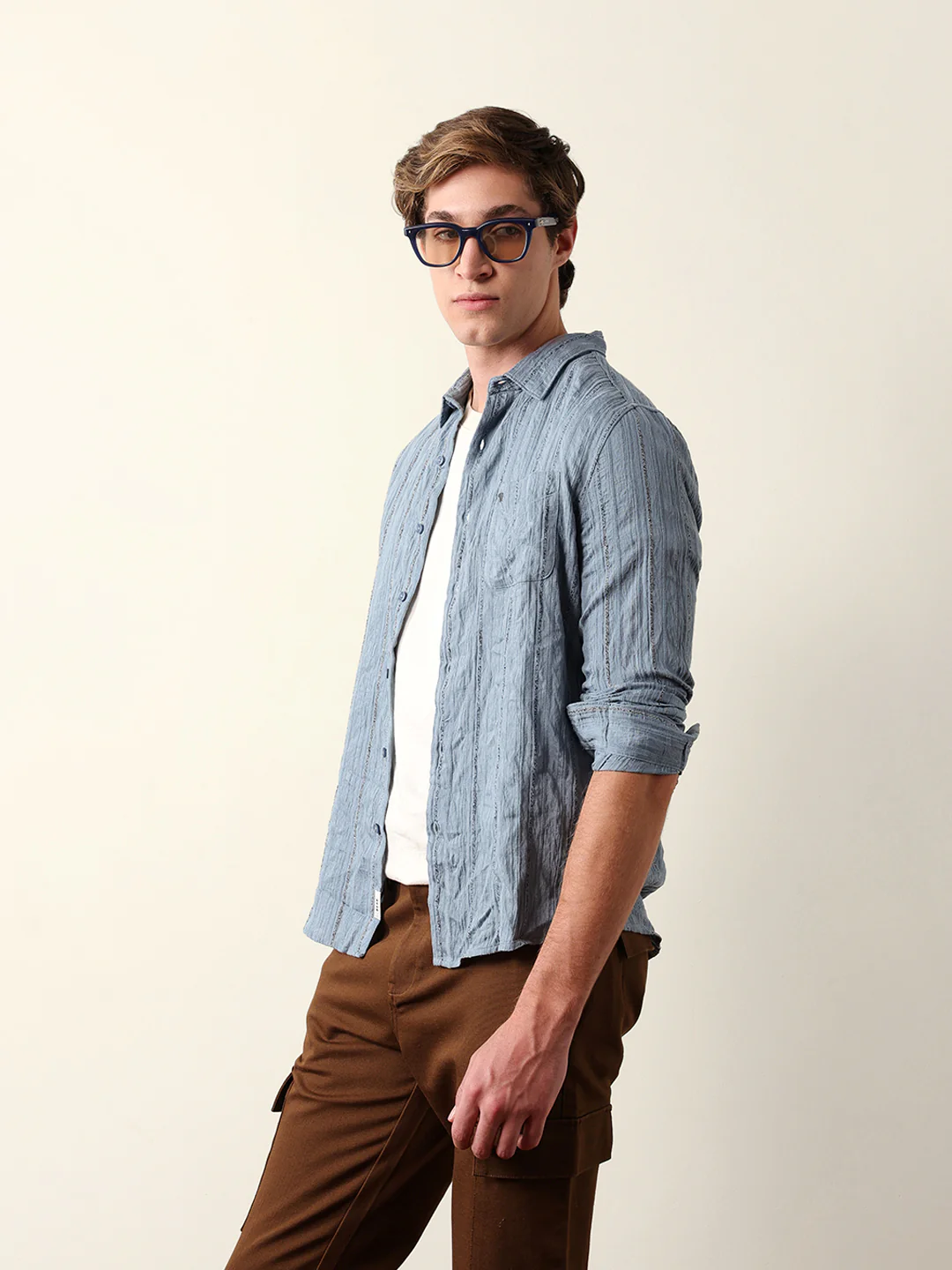 Men Long Sleeves Shirt - Image 3