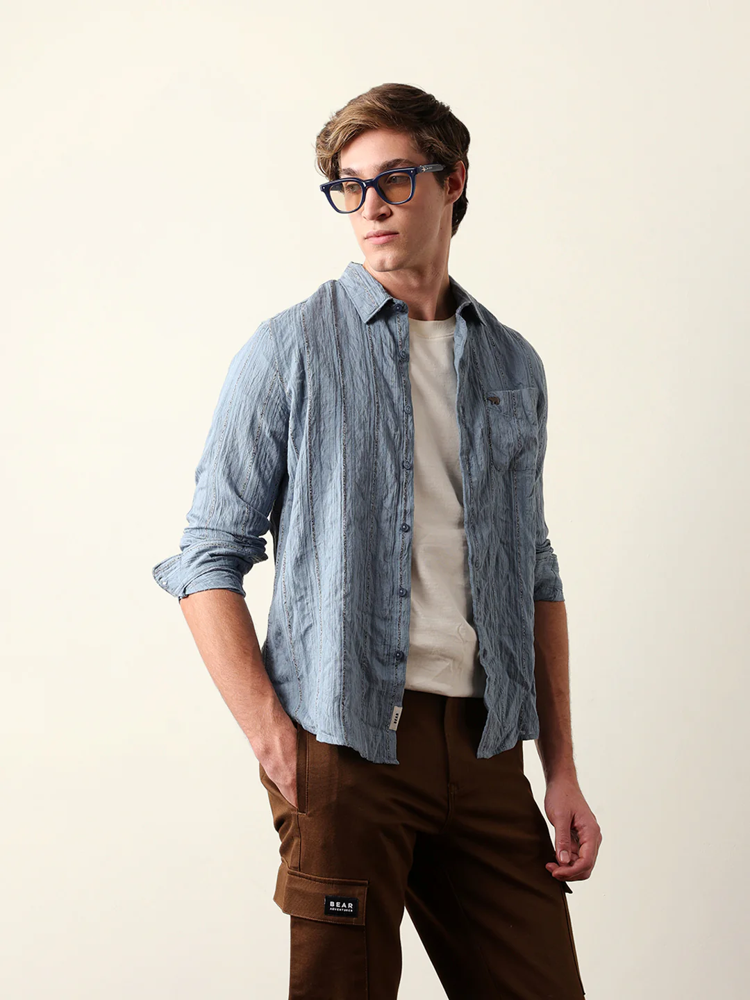 Men Long Sleeves Shirt - Image 4