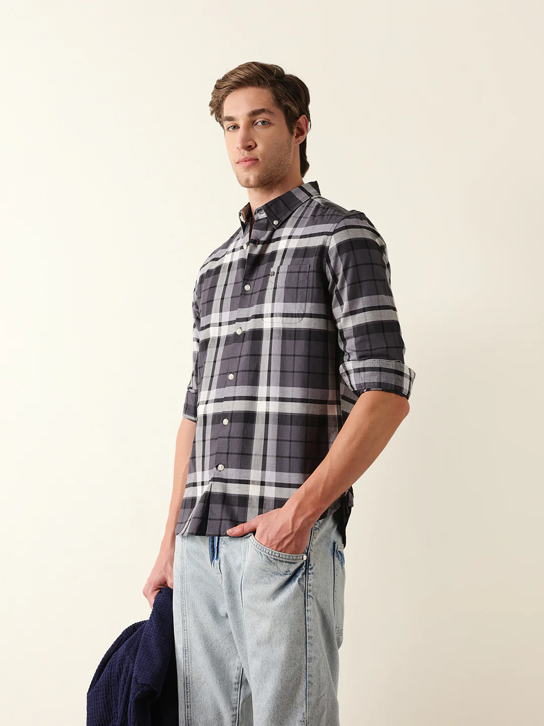 Men Long Sleeves Shirt - Image 4