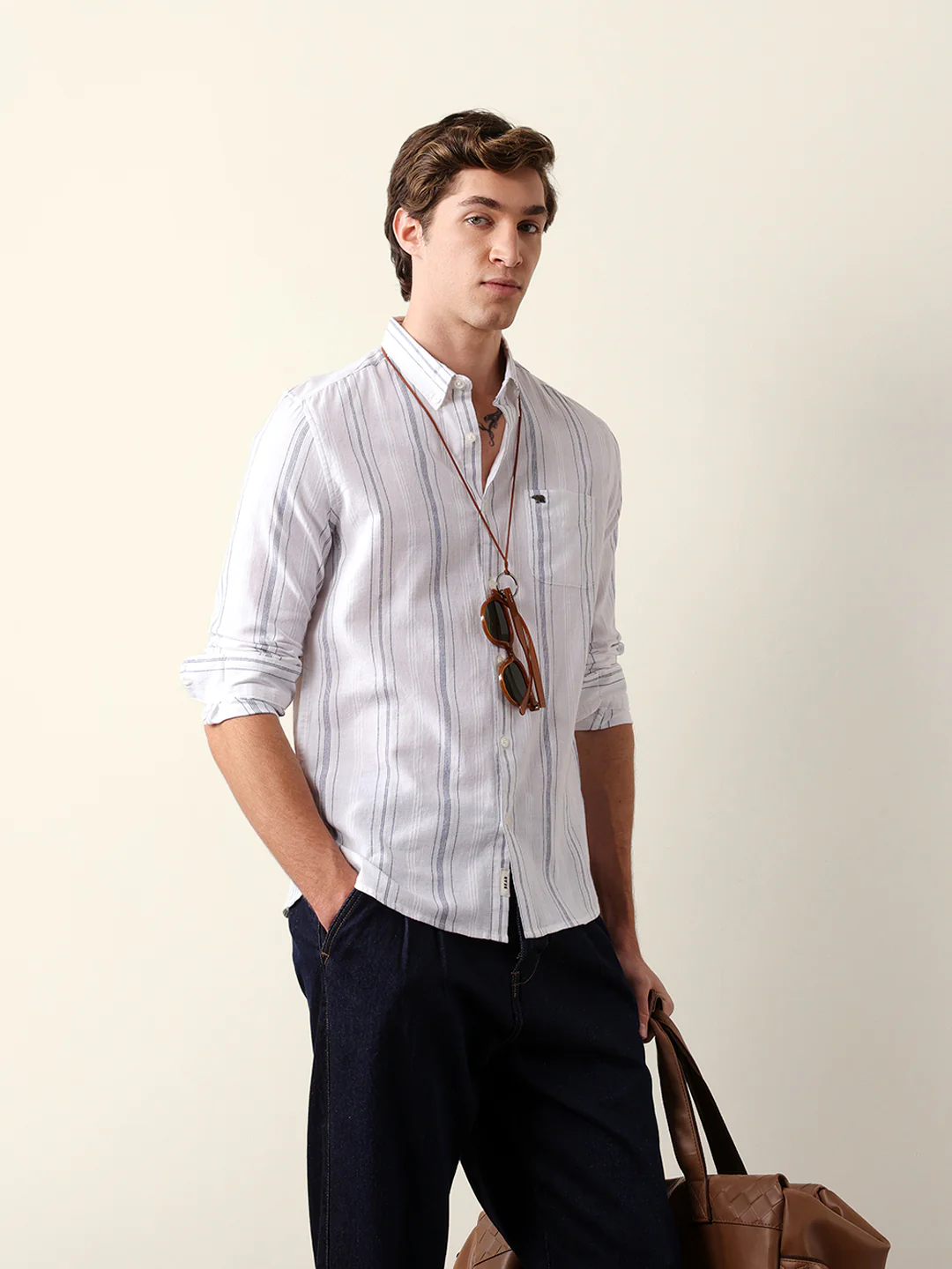 Men Long Sleeves Shirt - Image 4