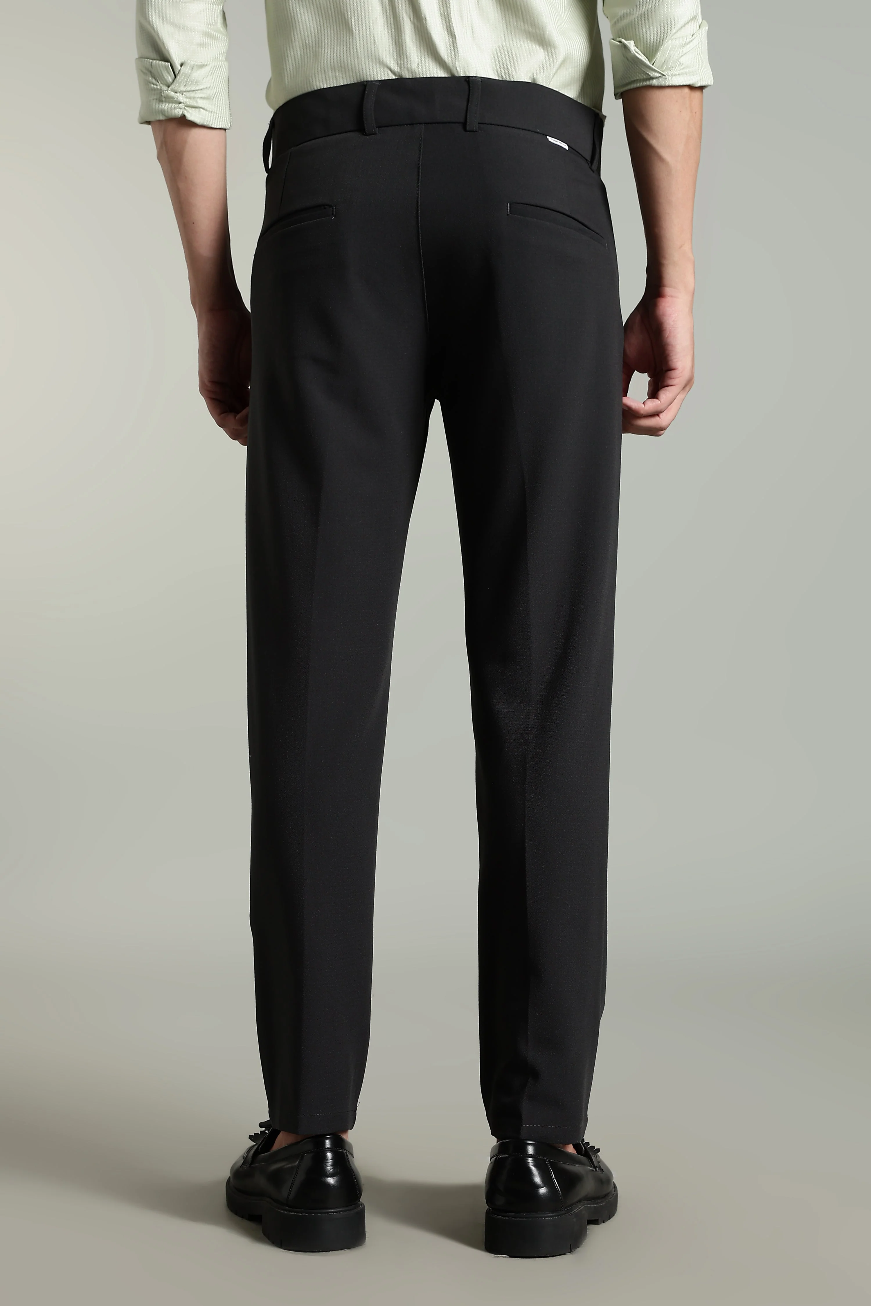 Men Lucent Charcoal Formal Pant - Image 2