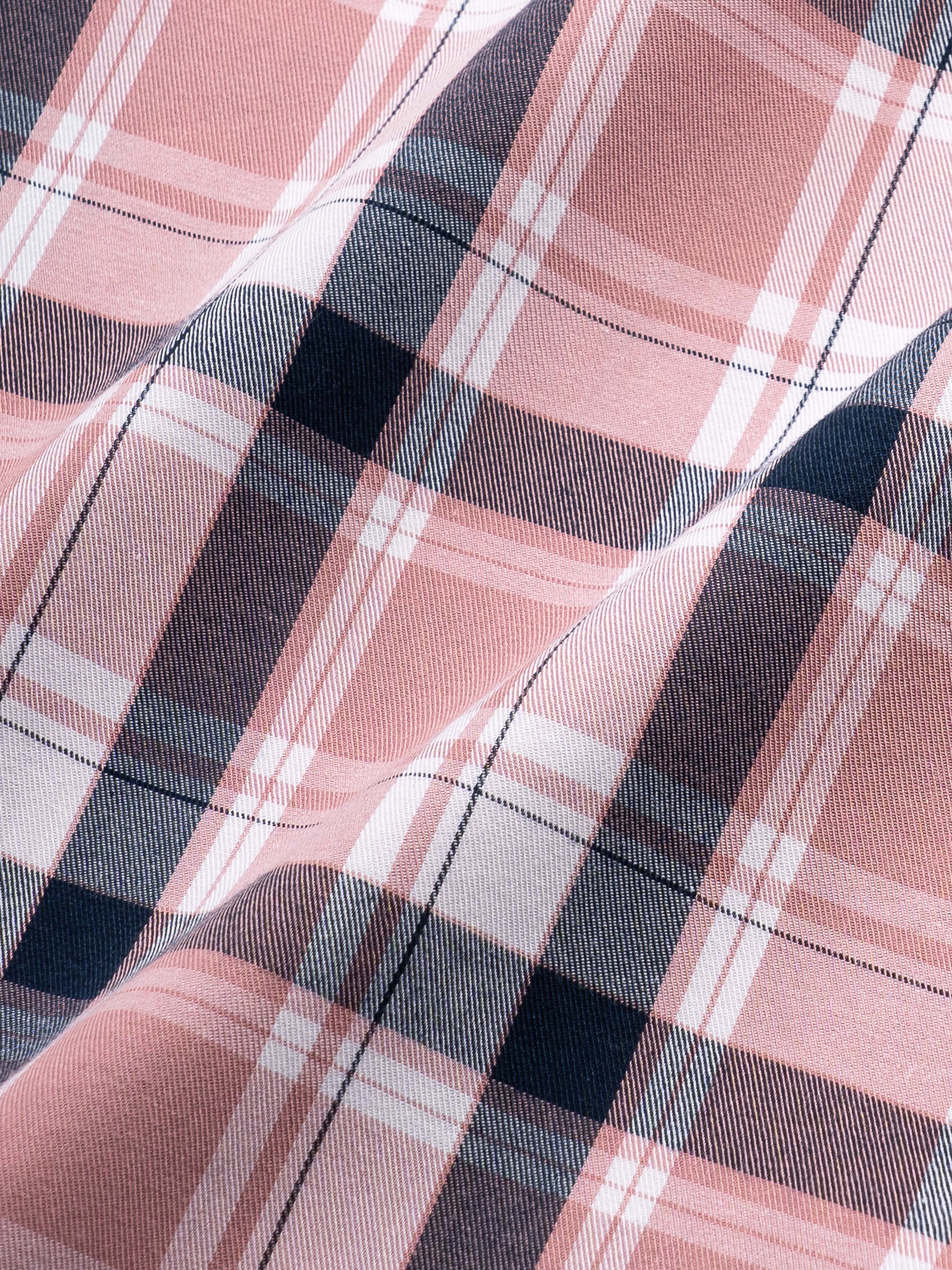 Men Magenta Checked Shirt - Image 8
