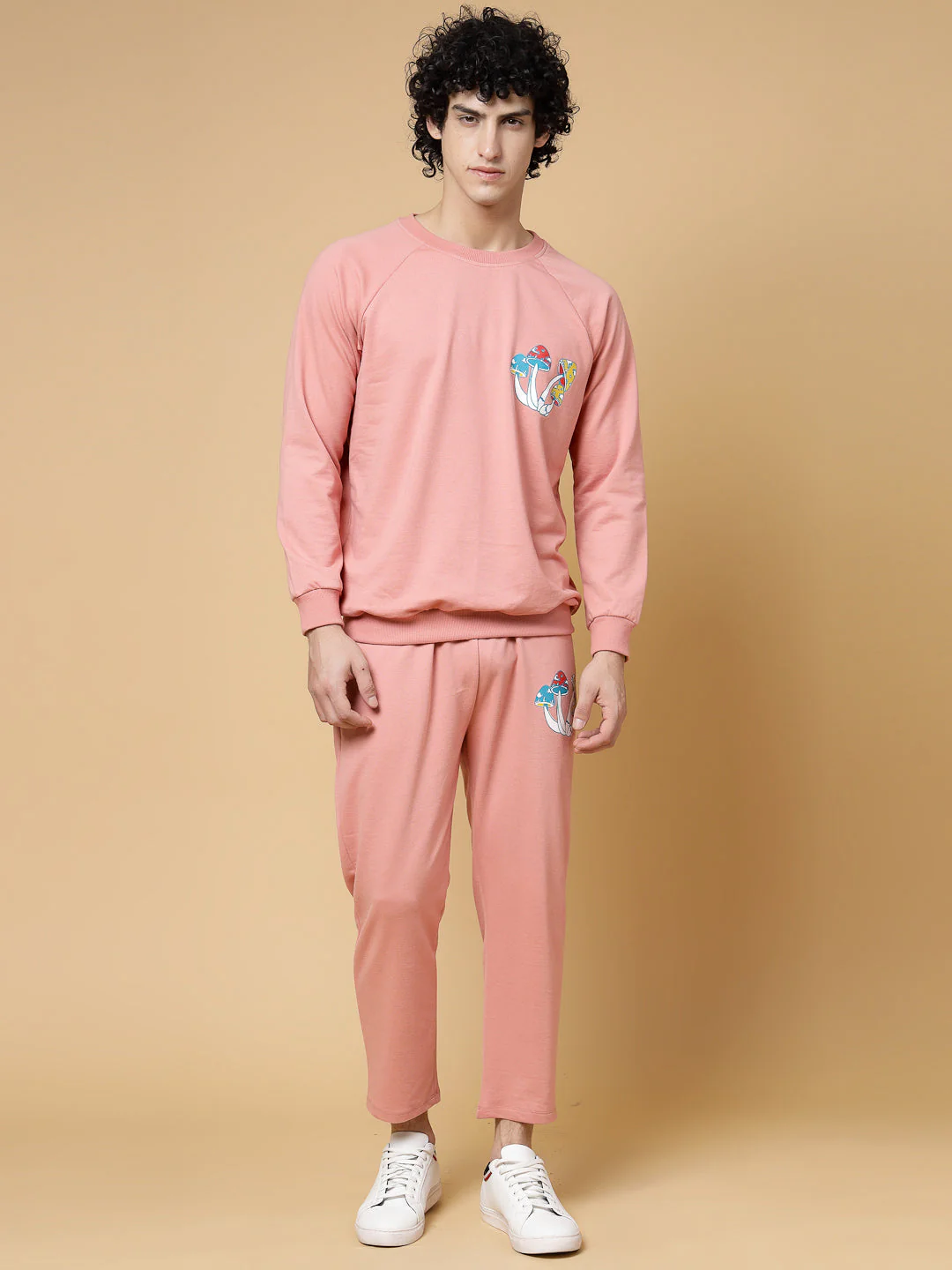 Men Magic Mushroom Oversized Puff Printed Coords