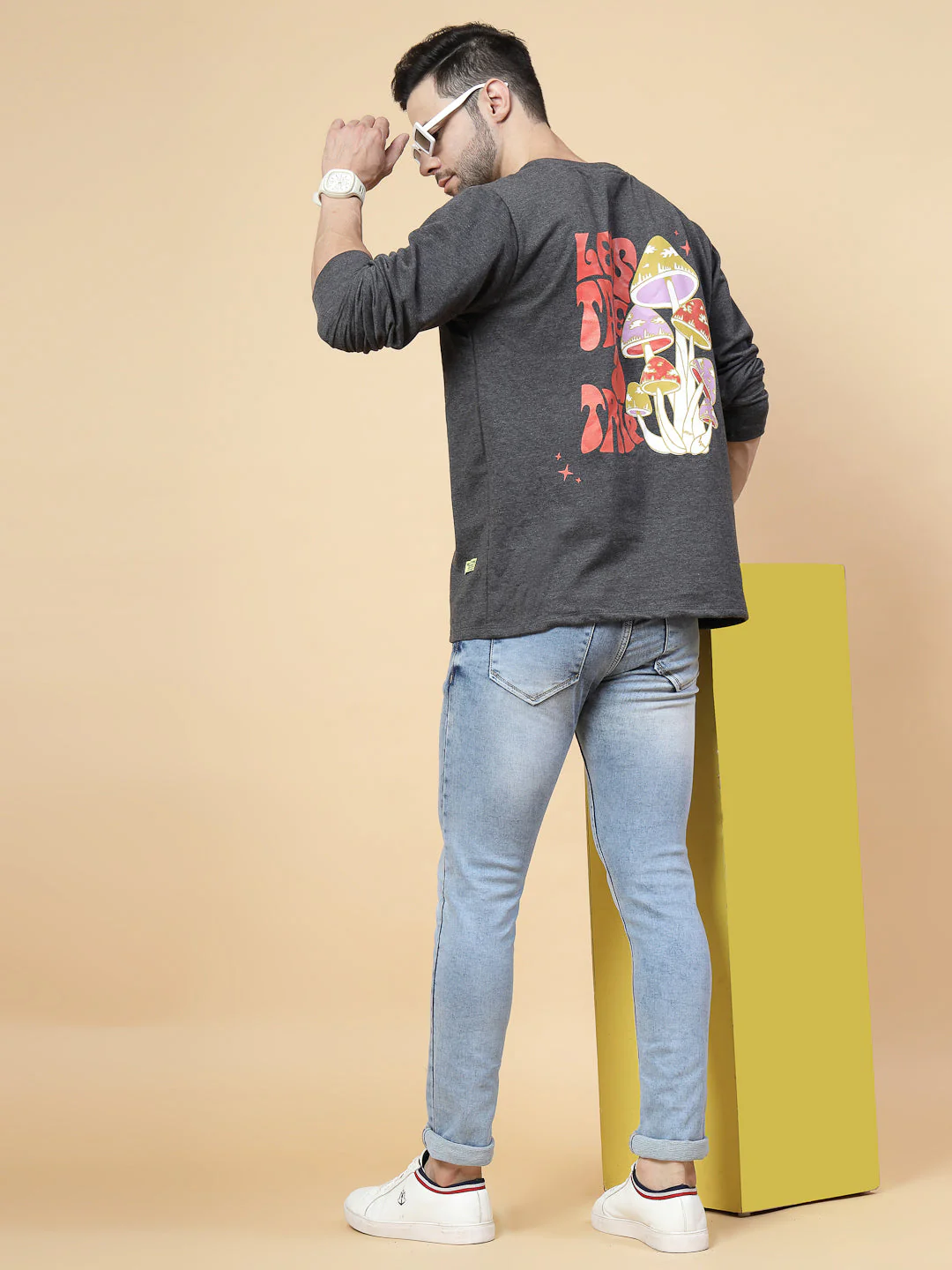 Men Magic Mushroom Oversized Tee - Image 3