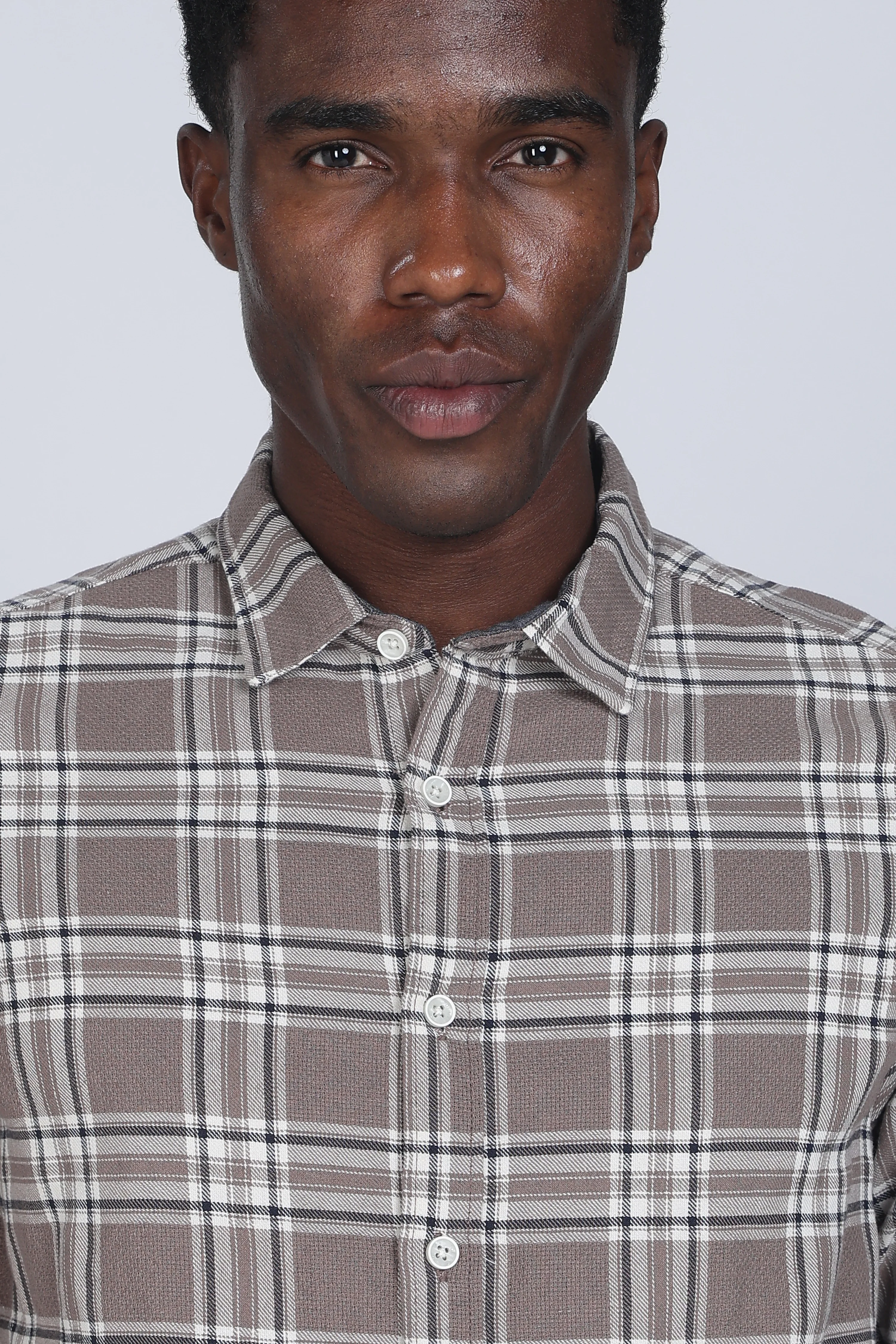 Men Marocco Textured Check Shirt - Image 4