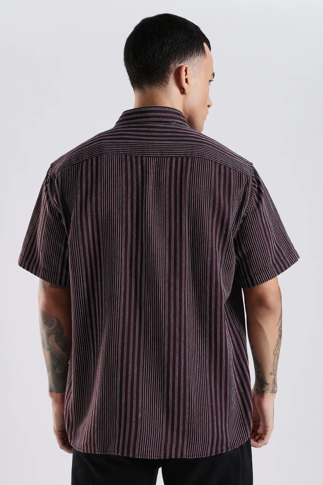 Men Maroon Casual Shirt - Image 2