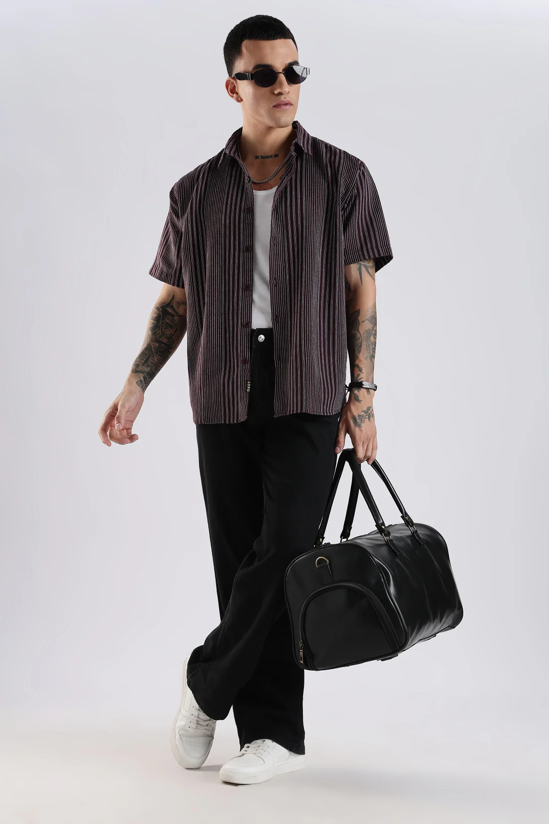 Men Maroon Casual Shirt - Image 6