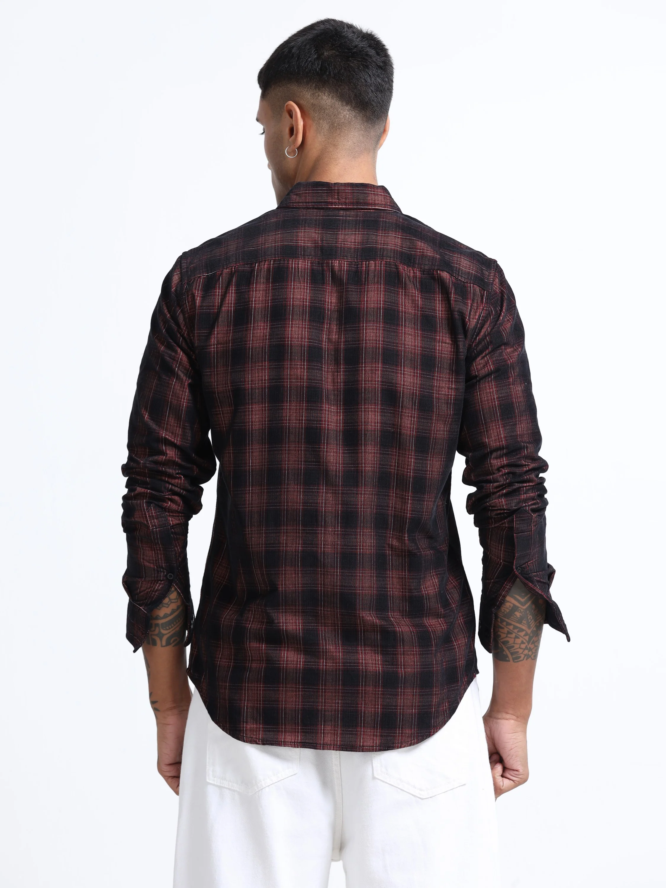 Men Corduroy Button Down Shirt - Image 2