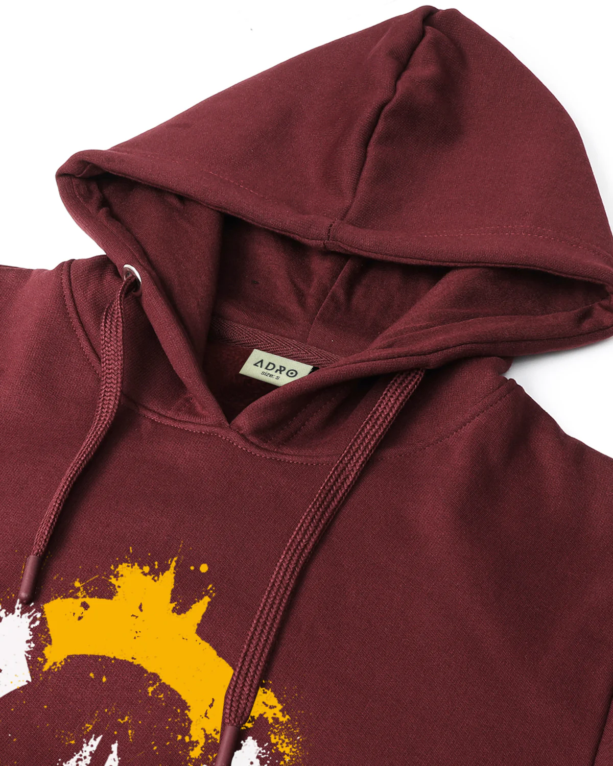 Men Maroon Long Lasting Printed Hoodie - Image 4