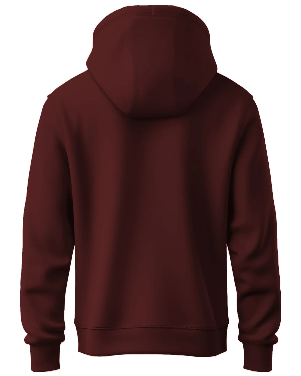 Men Maroon Long Lasting Printed Hoodie - Image 3