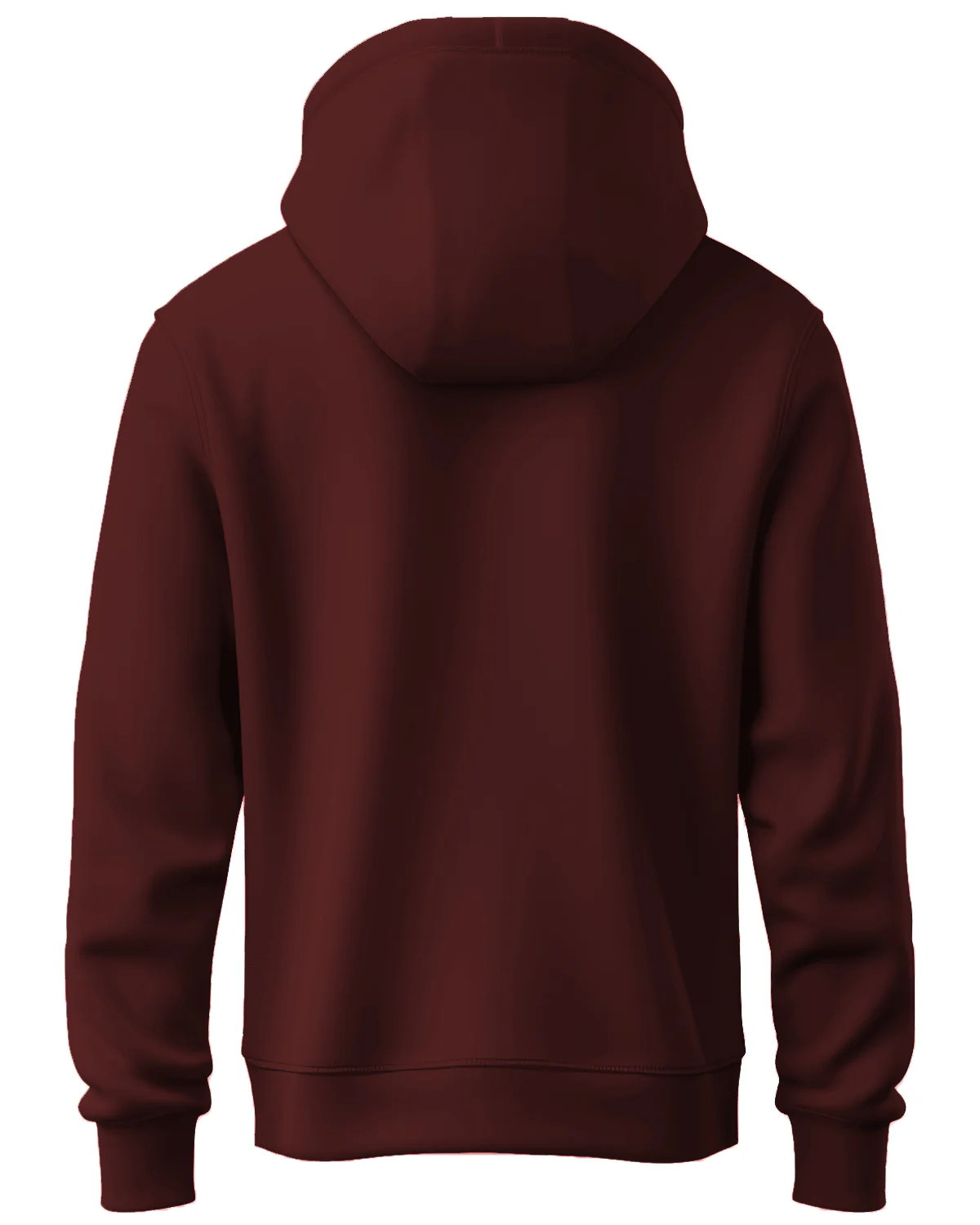 Men Maroon Printed Hoodie - Image 6