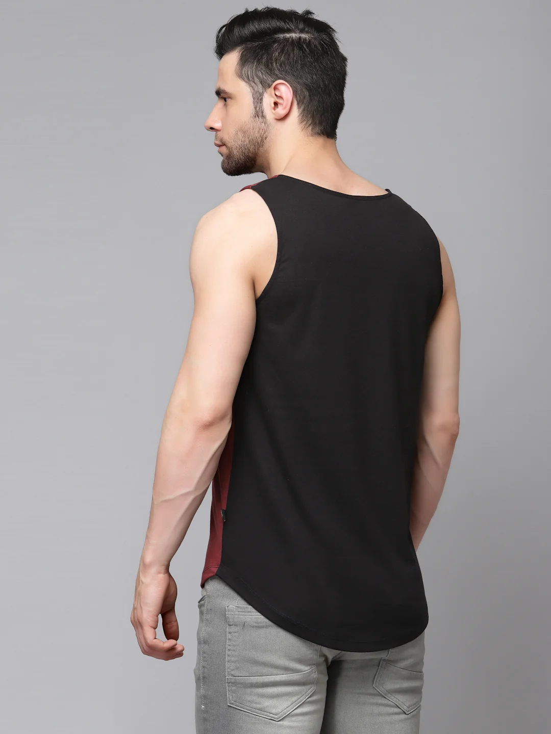 Men Maroon Printed T-Shirt - Image 5