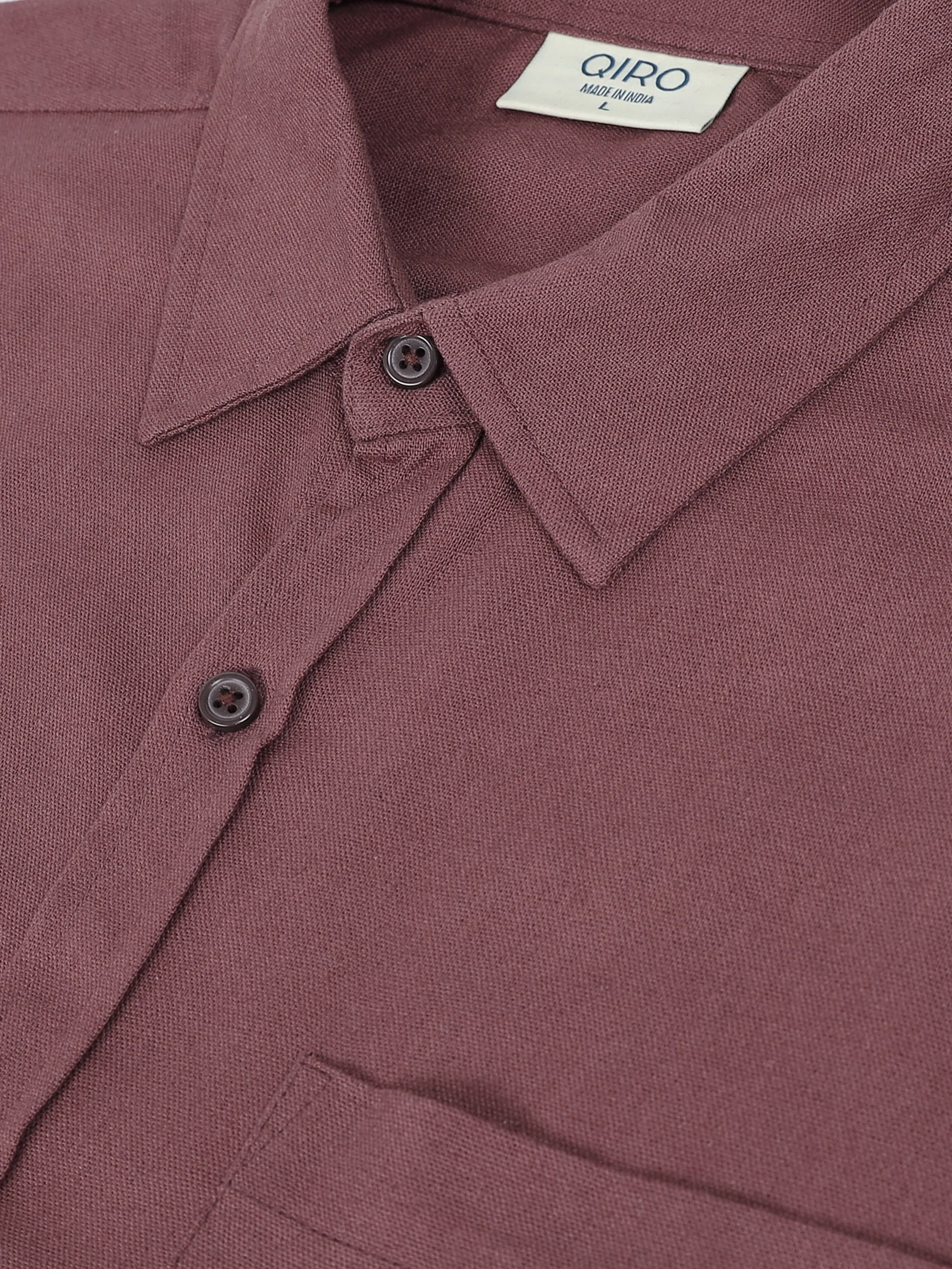 Men Linen Blend Regular Fit Shirt - Image 4