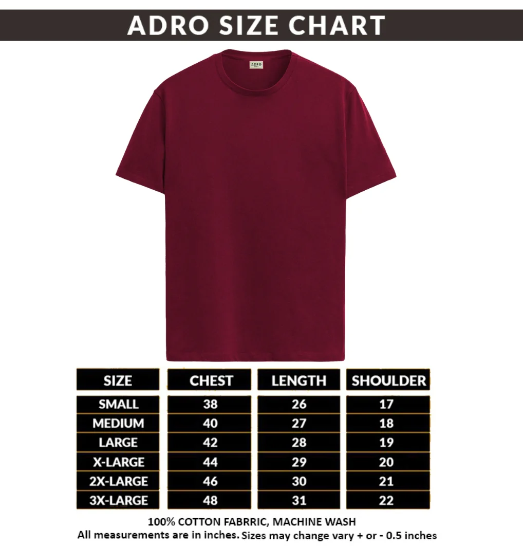 Men Maroon Round Neck T Shirt - Image 6