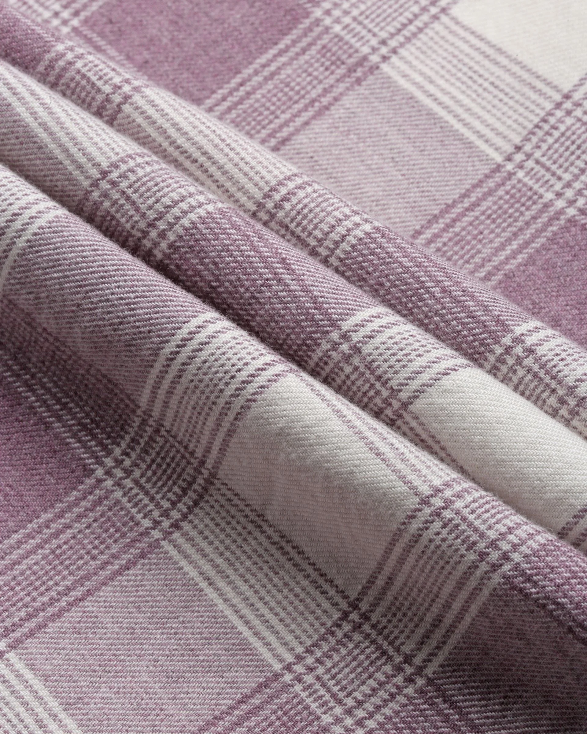 Men Mauve Checked Cotton Shirt - Image 8