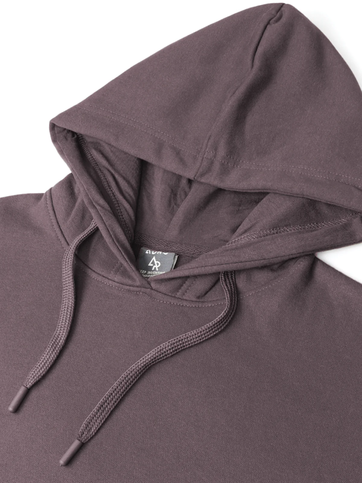 Men Mauve Cotton Fleece Printed Hoodie - Image 5