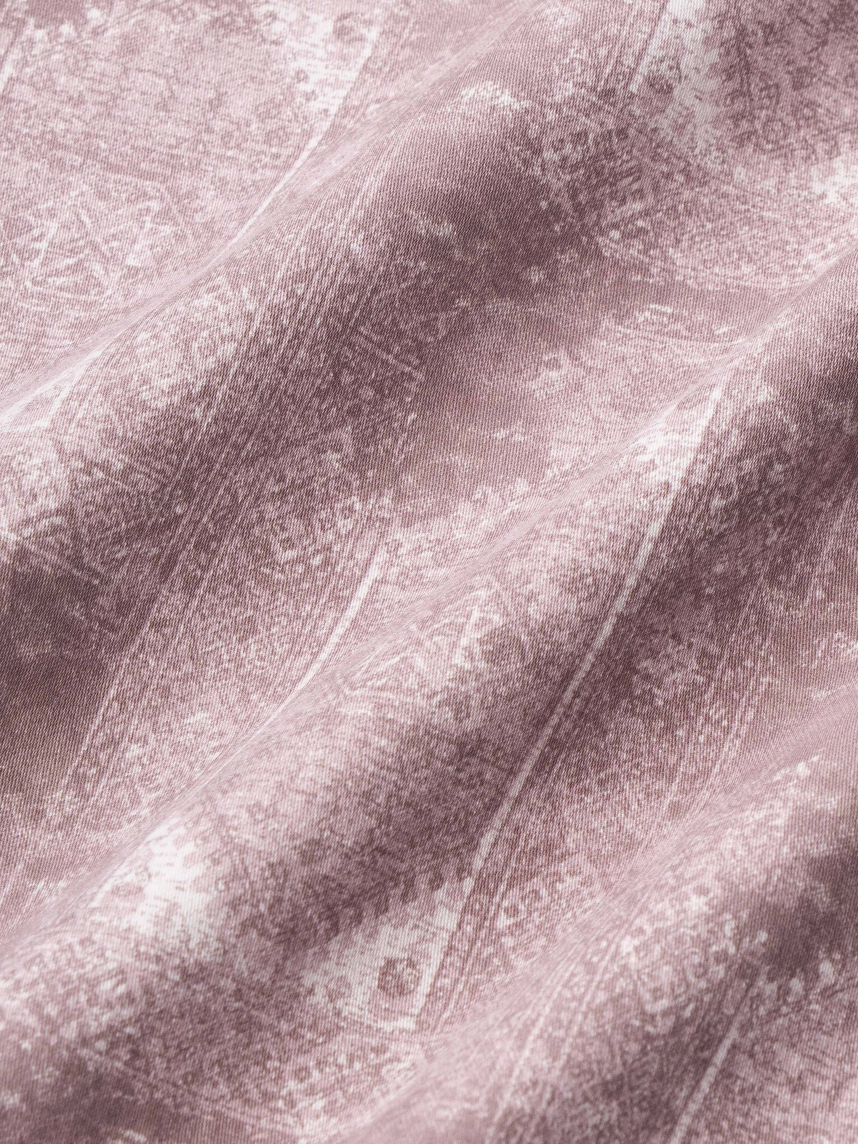 Men Mauve Geometric Print Shirt - Image 6