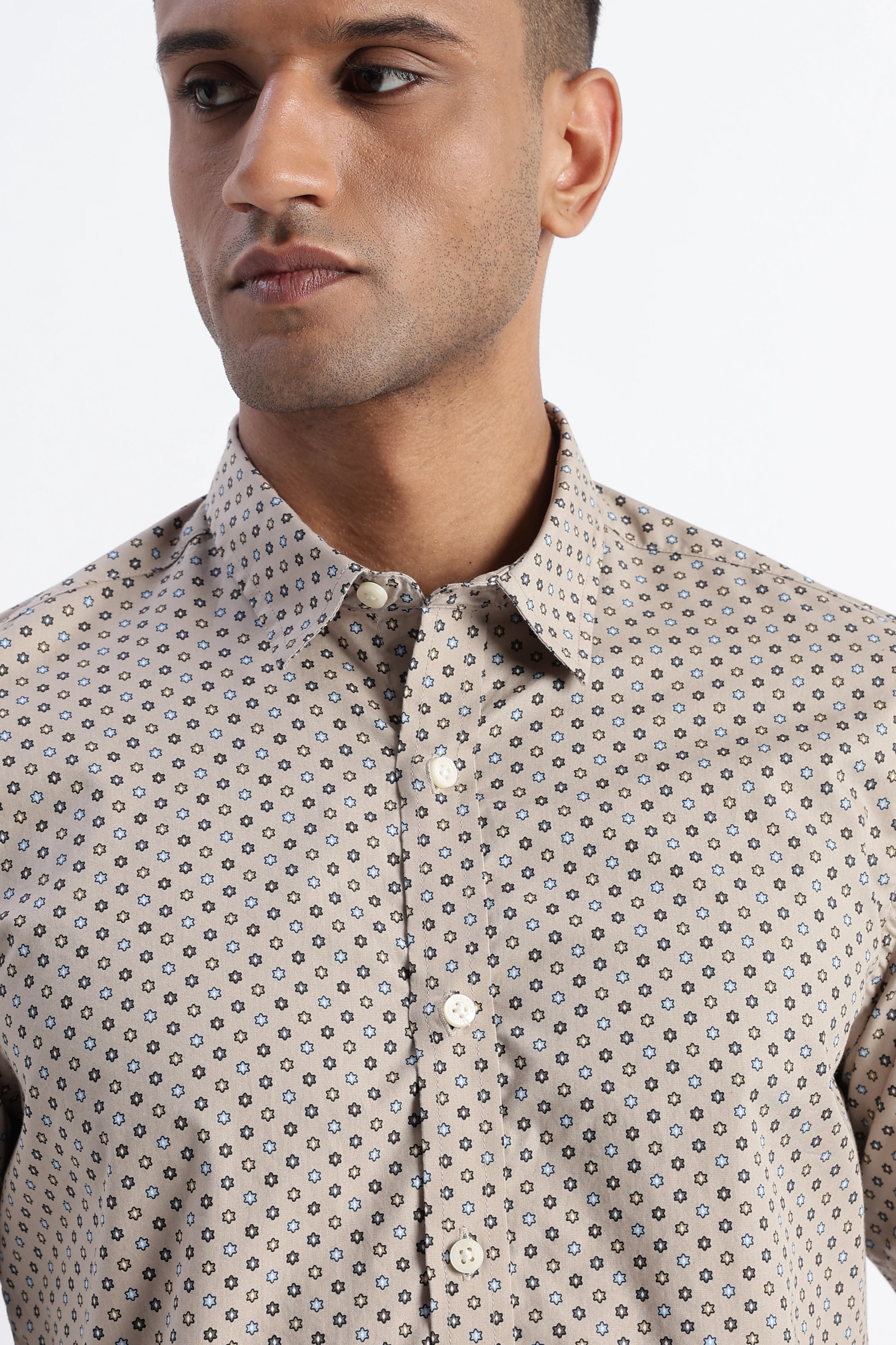 Men Micro-Print Shirt - Image 3