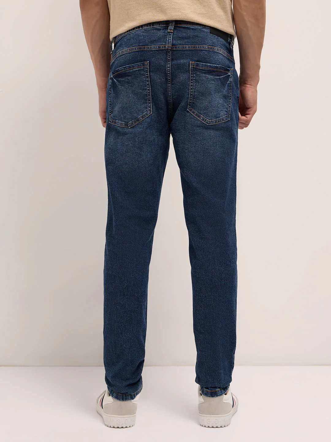 Men Mid Blue Mid-Rise Skinny Fit Jeans - Image 2