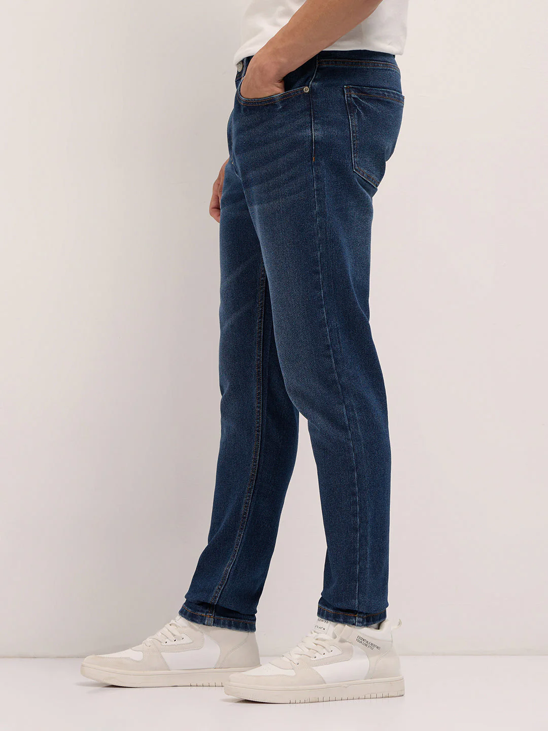 Men Mid Blue Mid-Rise Slim Fit Jeans - Image 3