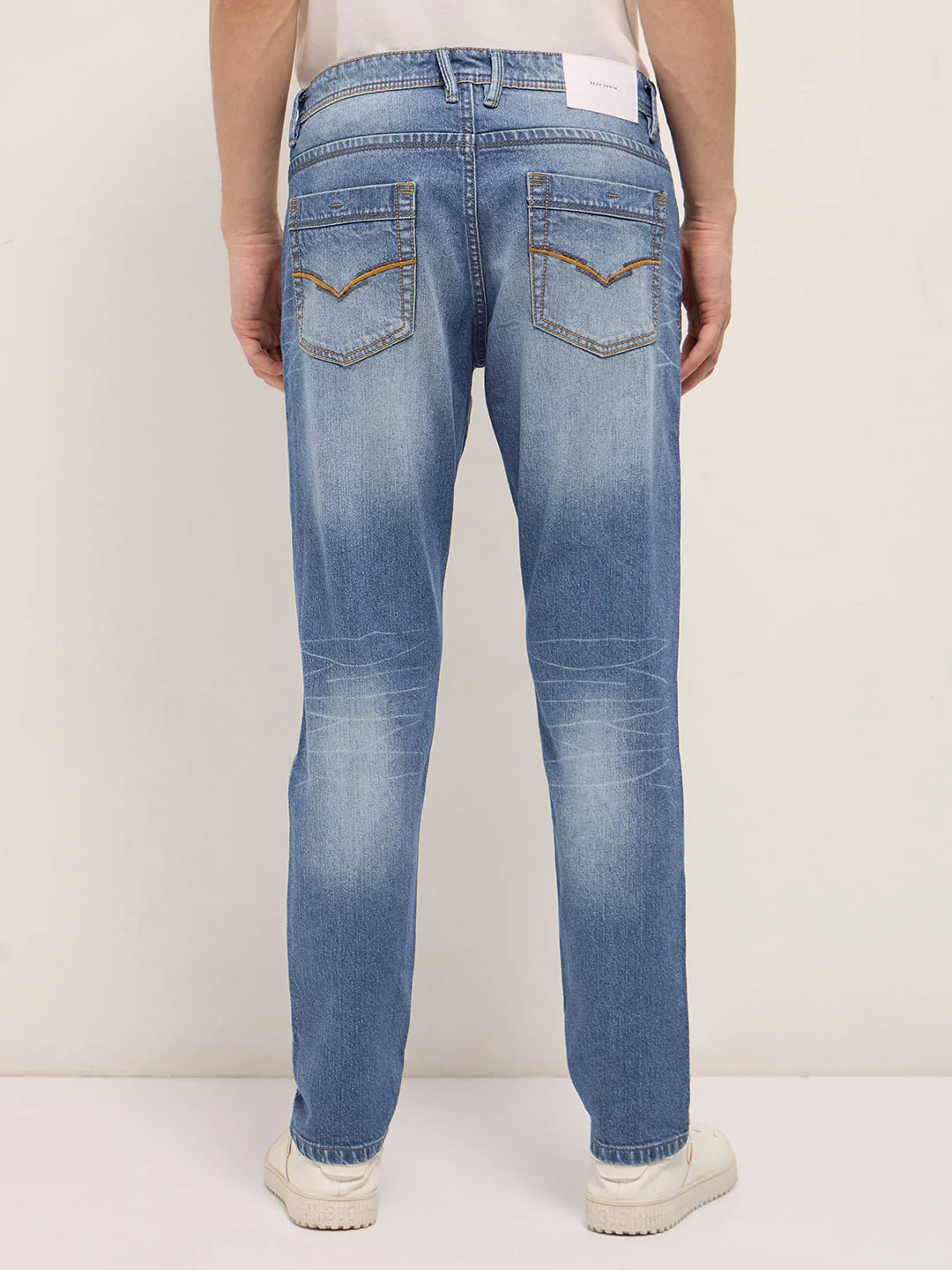 Men Mid Blue Mid-Rise Slim Fit Jeans - Image 2