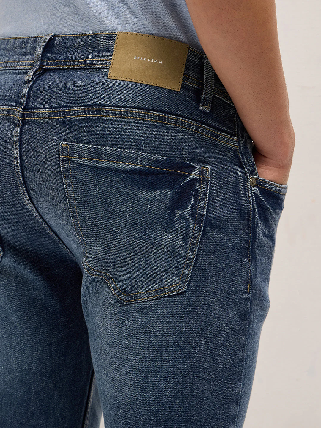 Men Mid Blue Mid-Rise Slim Fit Jeans - Image 6