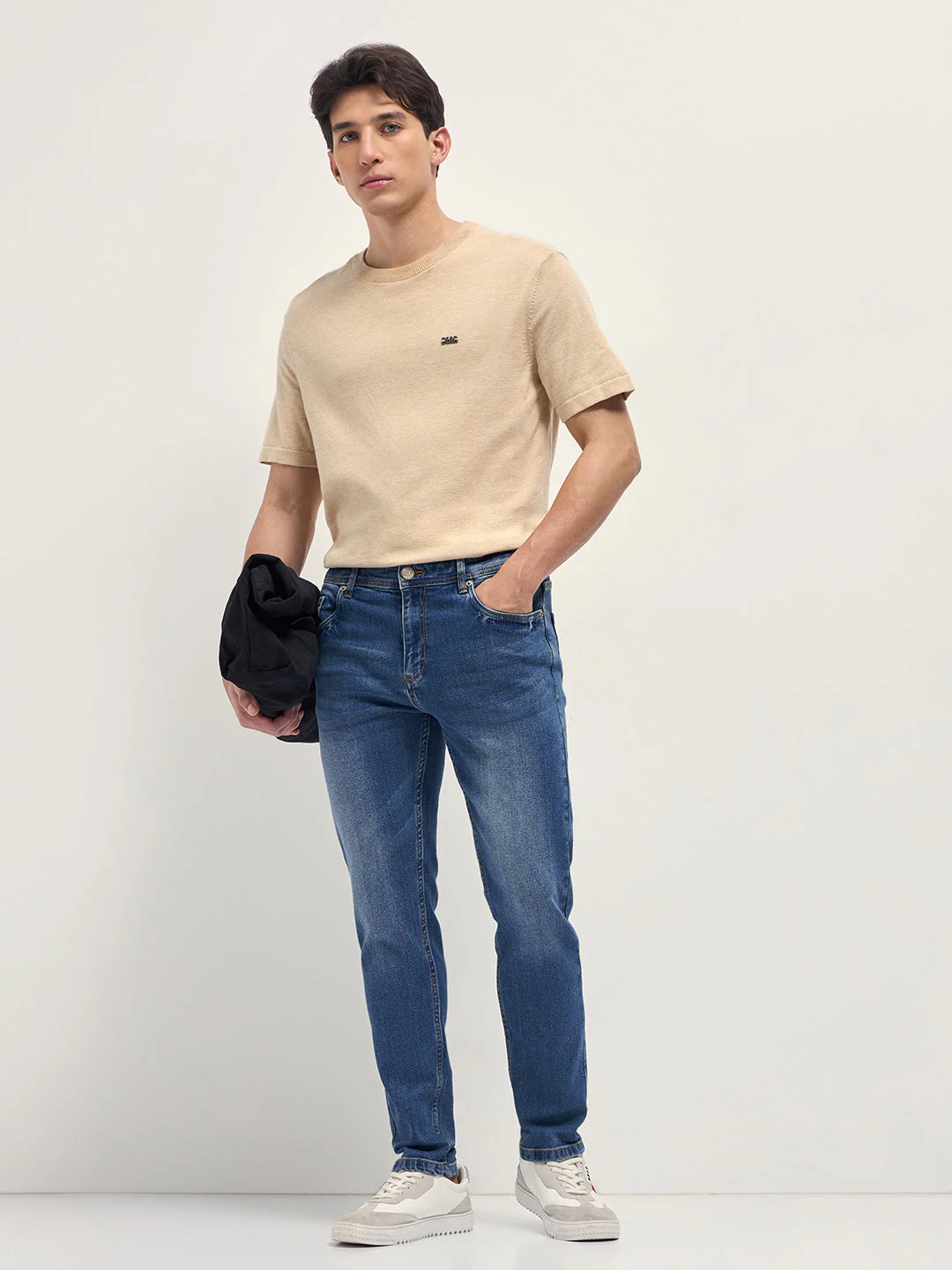 Men Mid Blue Mid-Rise Slim Fit Jeans - Image 4