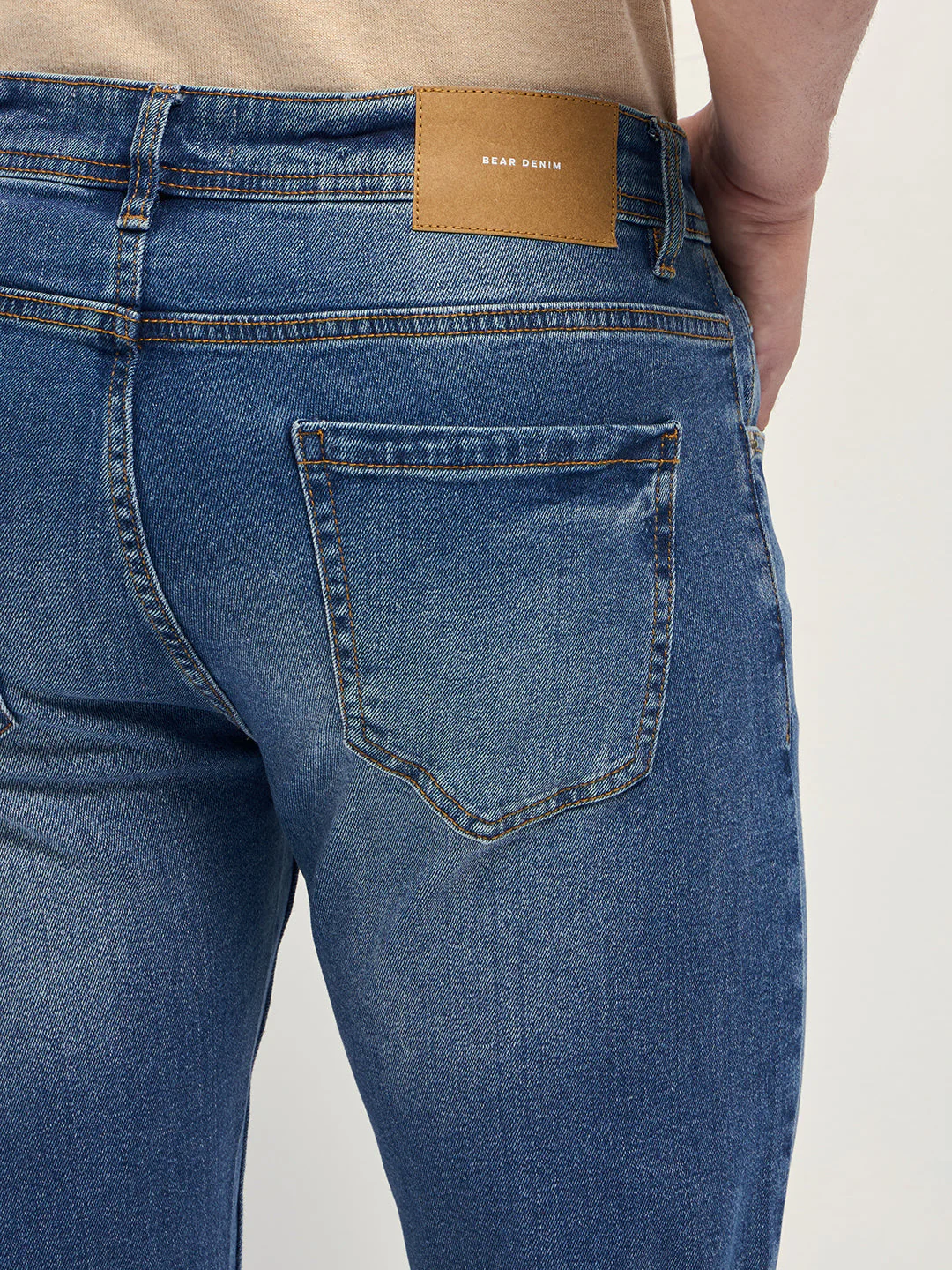 Men Mid Blue Mid-Rise Slim Fit Jeans - Image 6