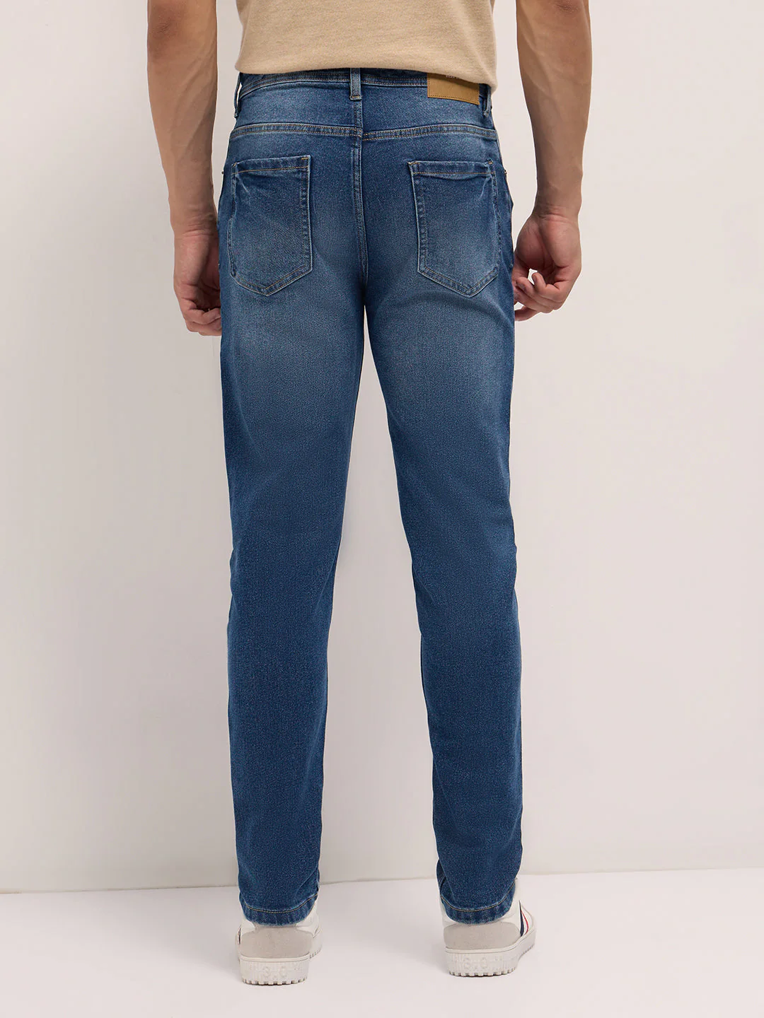 Men Mid Blue Mid-Rise Slim Fit Jeans - Image 2