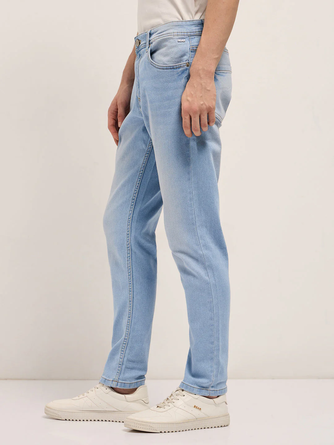 Men Mid Blue Mid-Rise Slim Fit Jeans - Image 3