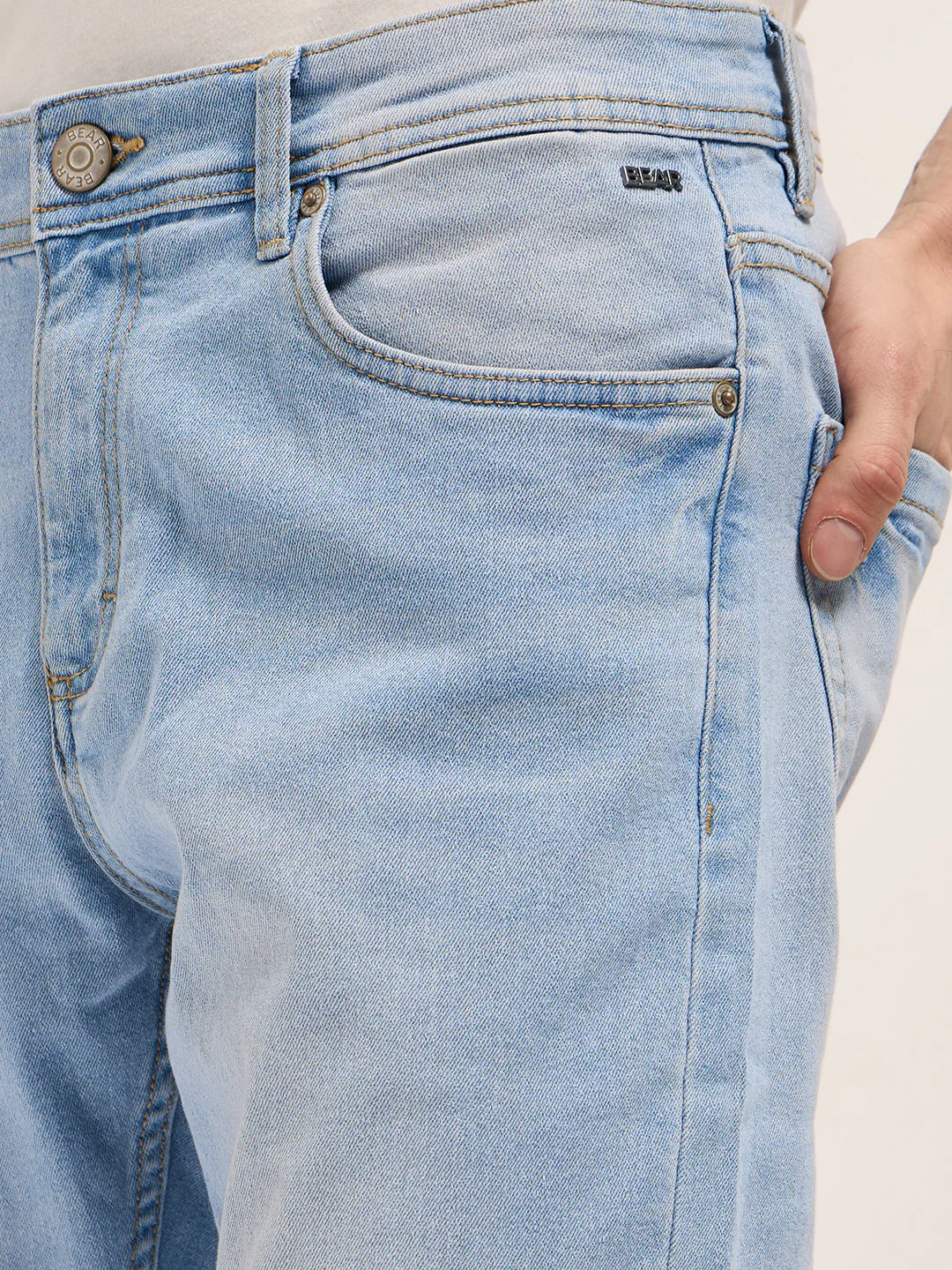 Men Mid Blue Mid-Rise Slim Fit Jeans - Image 5