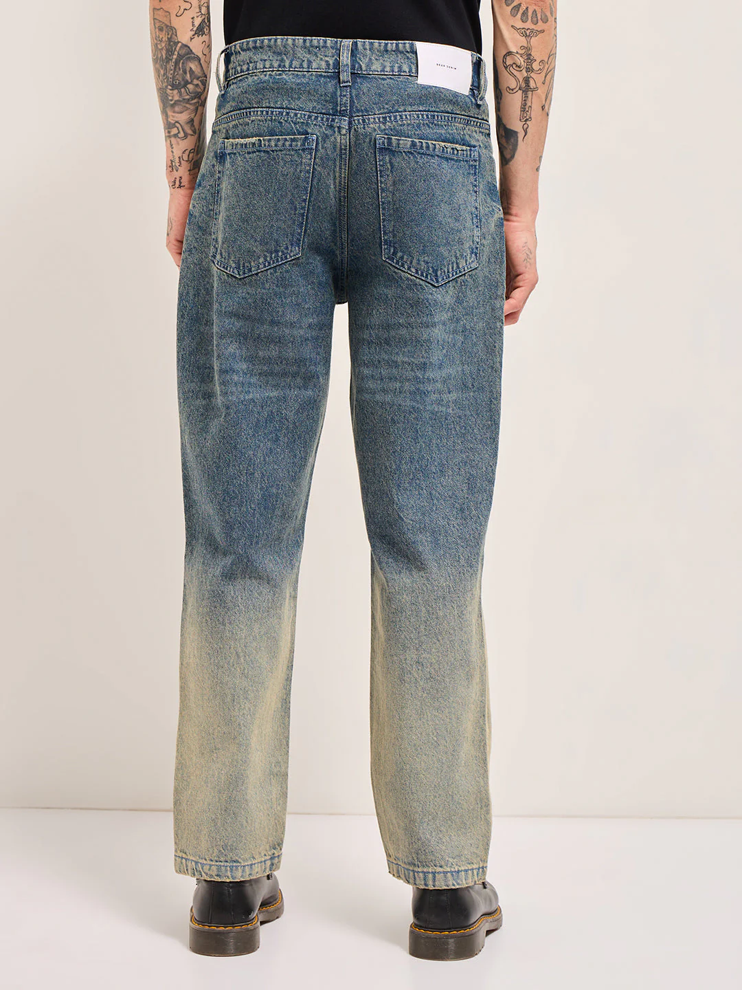 Men Mid Blue Mid-Rise Straight Fit Jeans - Image 2
