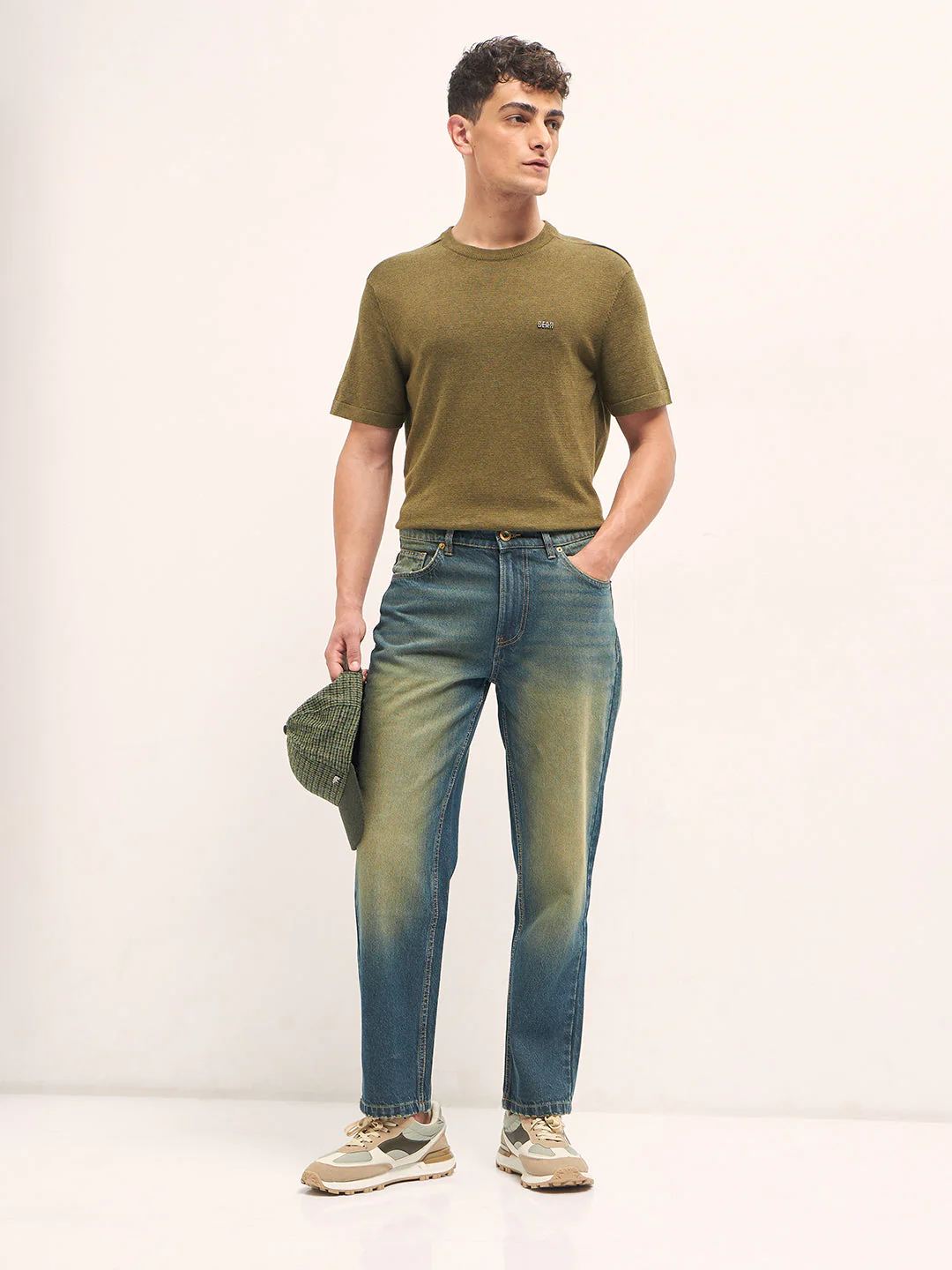Men Mid Blue Mid-Rise Straight Fit Jeans - Image 4