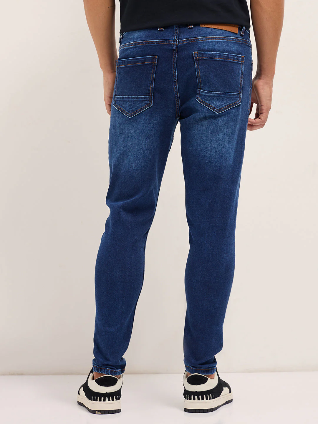 Men Mid BlueLight Fade Mid-Rise Skinny Fit Jeans - Image 2