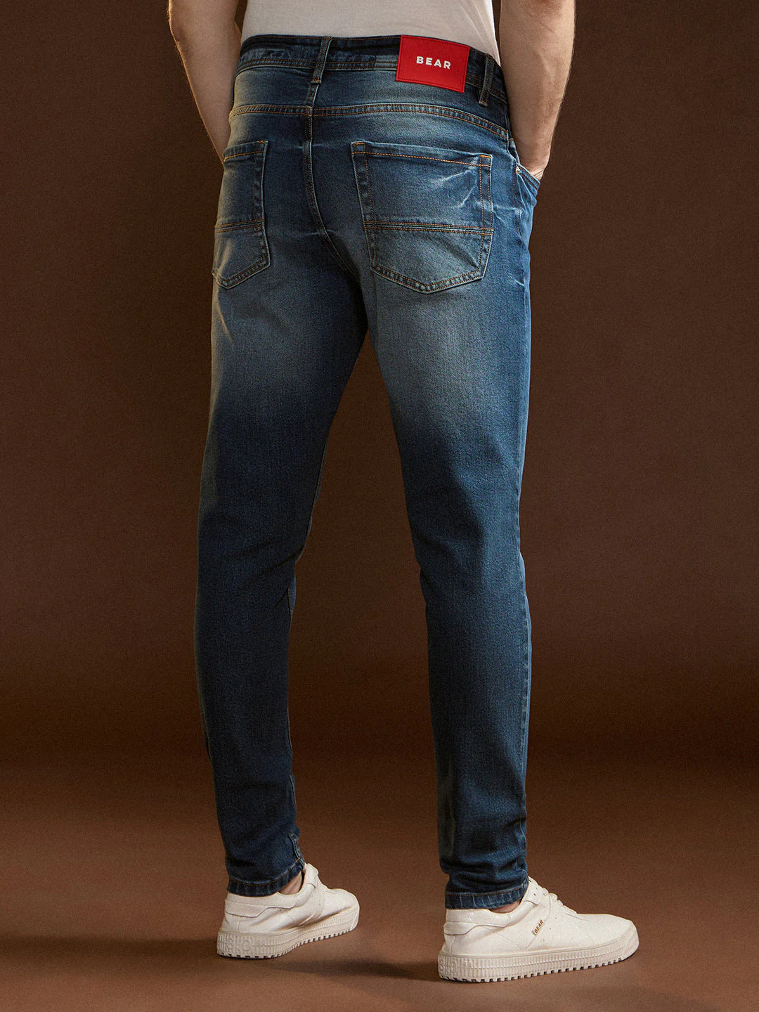 Men Blue Mid-Rise Slim Fit Jeans - Image 2