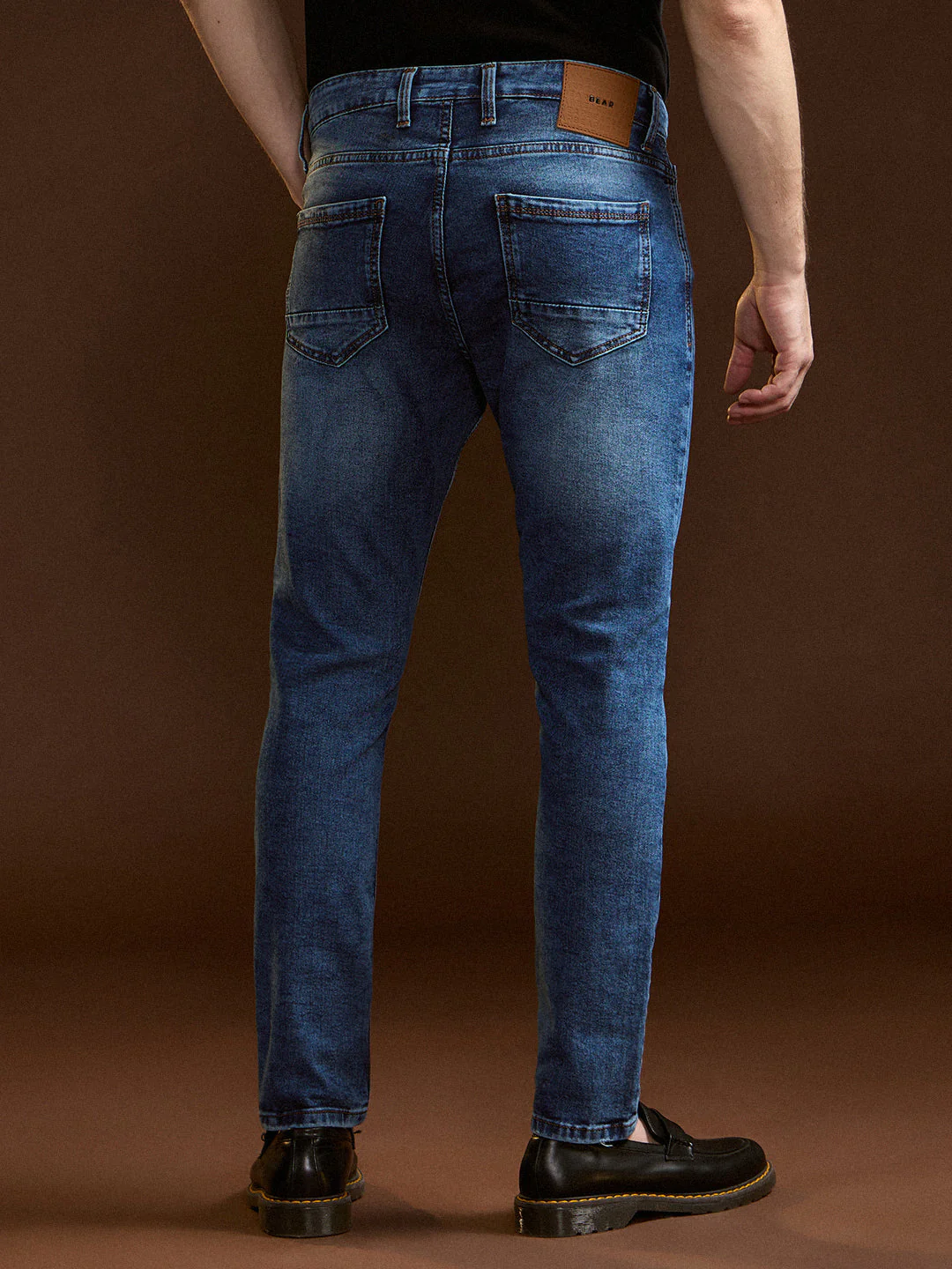 Men Mid BlueMid Fade Mid-Rise Skinny Fit Jeans - Image 2