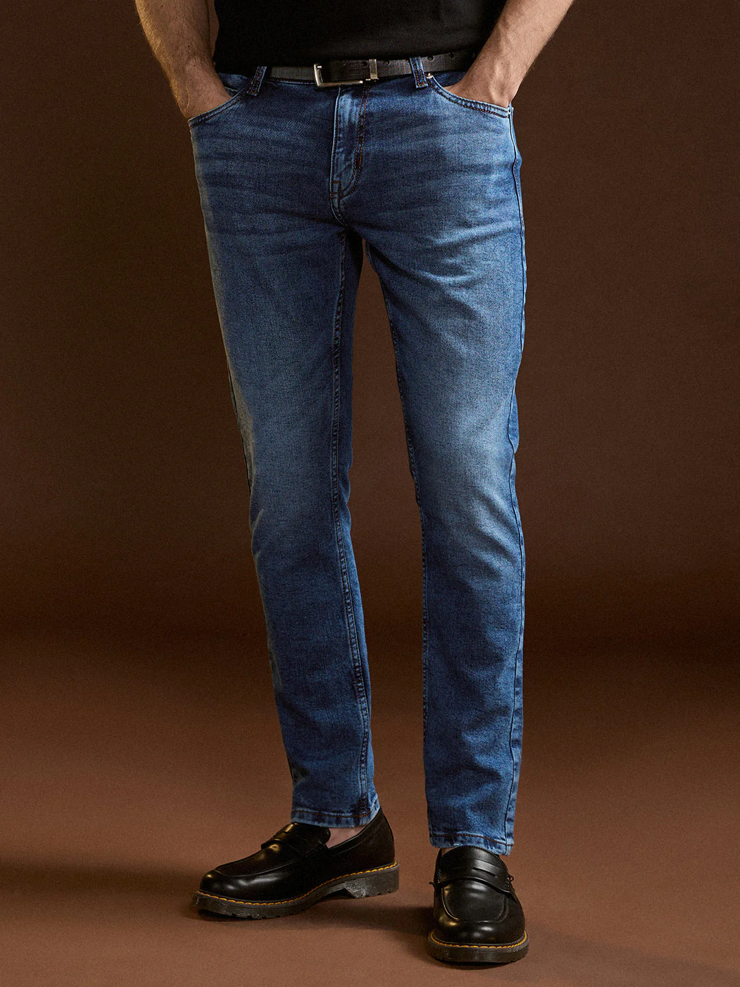 Men Mid BlueMid Fade Mid-Rise Skinny Fit Jeans - Image 7