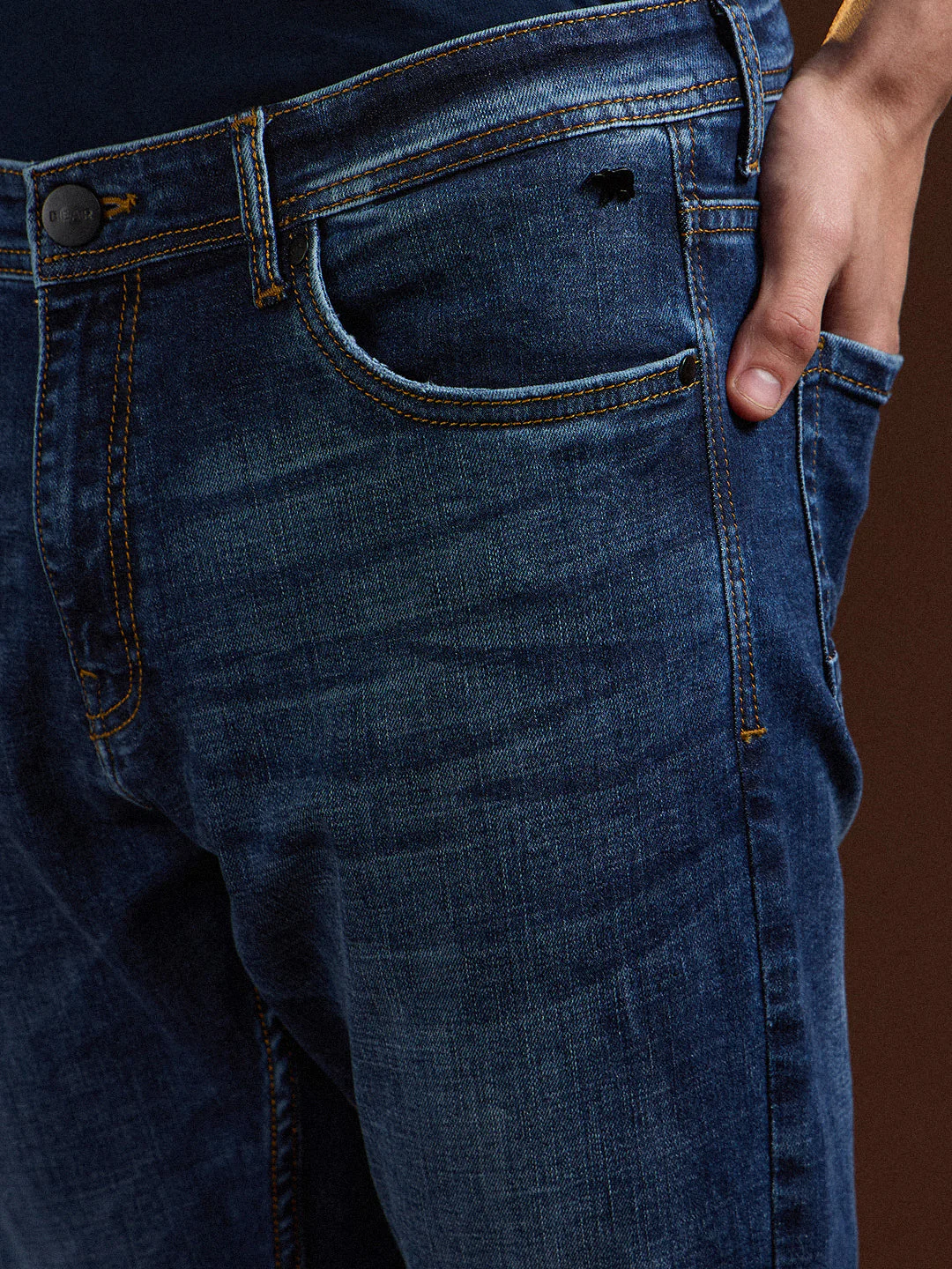 Men Mid BlueMid Fade Mid-Rise Skinny Fit Jeans - Image 5