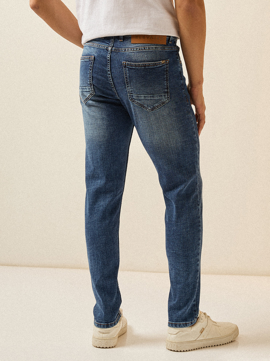 Men Mid BlueMid Fade Mid-Rise Skinny Fit Jeans - Image 2
