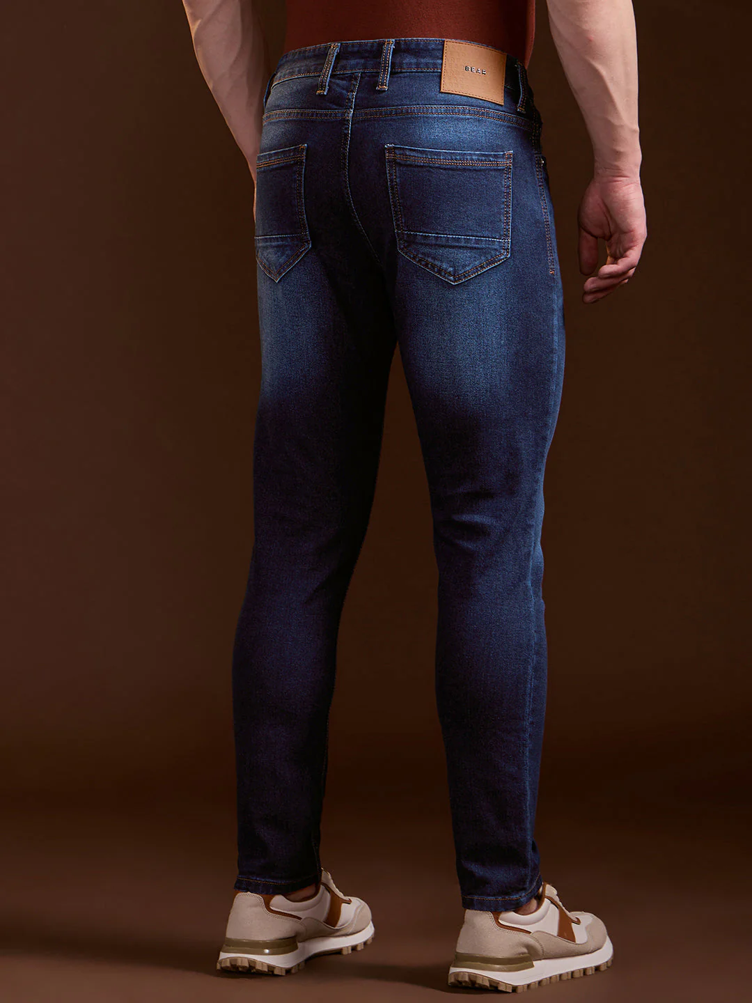 Men Mid BlueMid Fade Mid-Rise Skinny Fit Jeans - Image 2