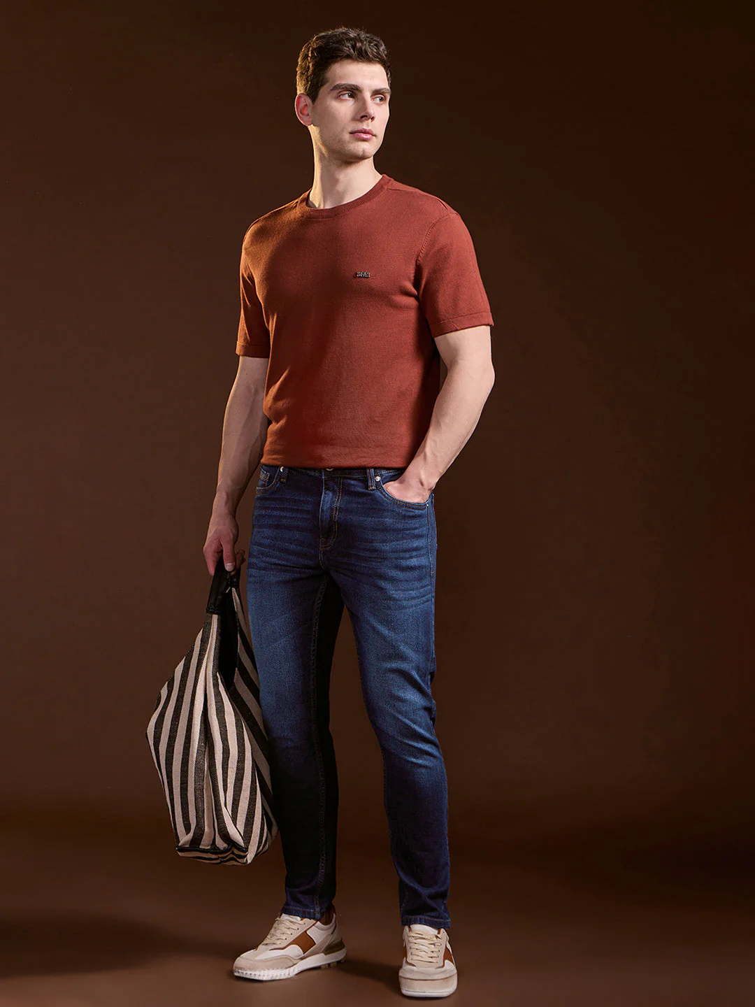 Men Mid BlueMid Fade Mid-Rise Skinny Fit Jeans - Image 4