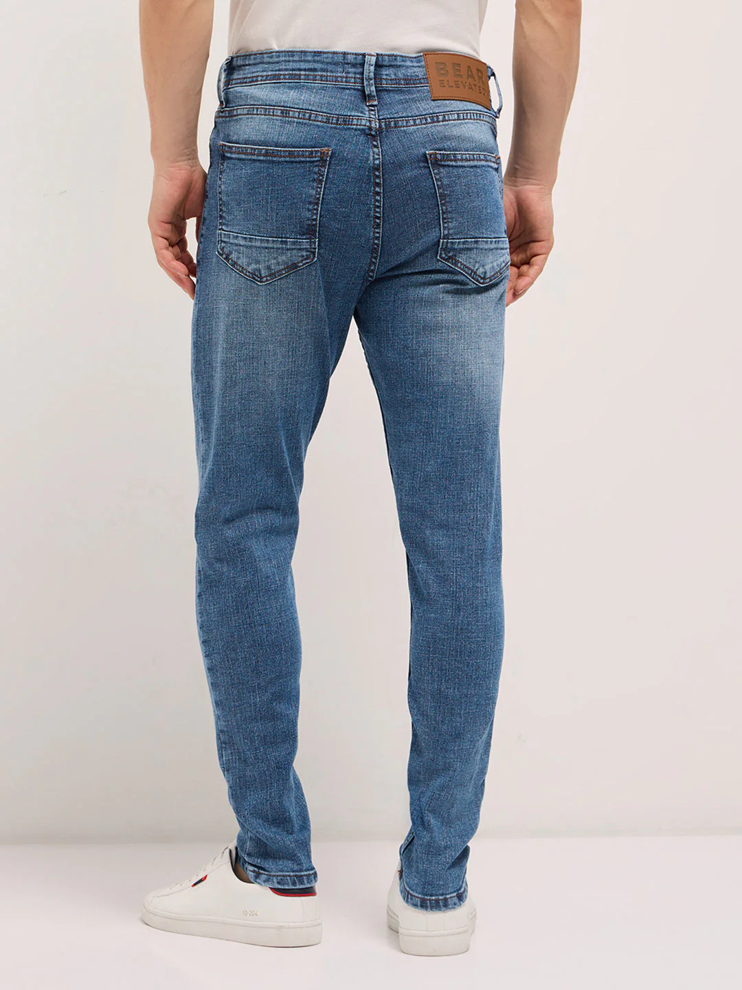 Men Mid BlueMid Fade Mid-Rise Skinny Fit Jeans - Image 2