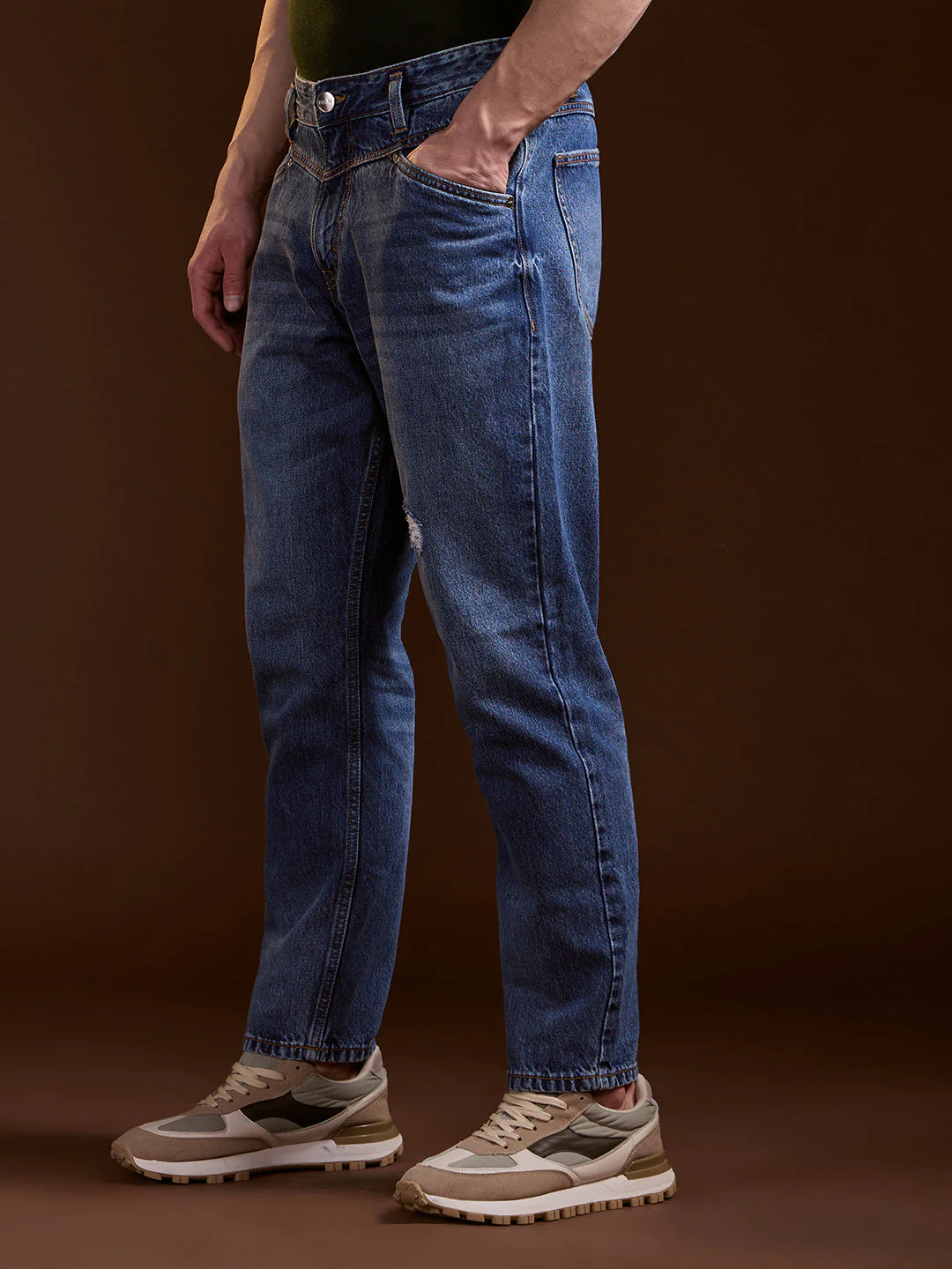 Men Blue Mid-Rise Jeans - Image 3