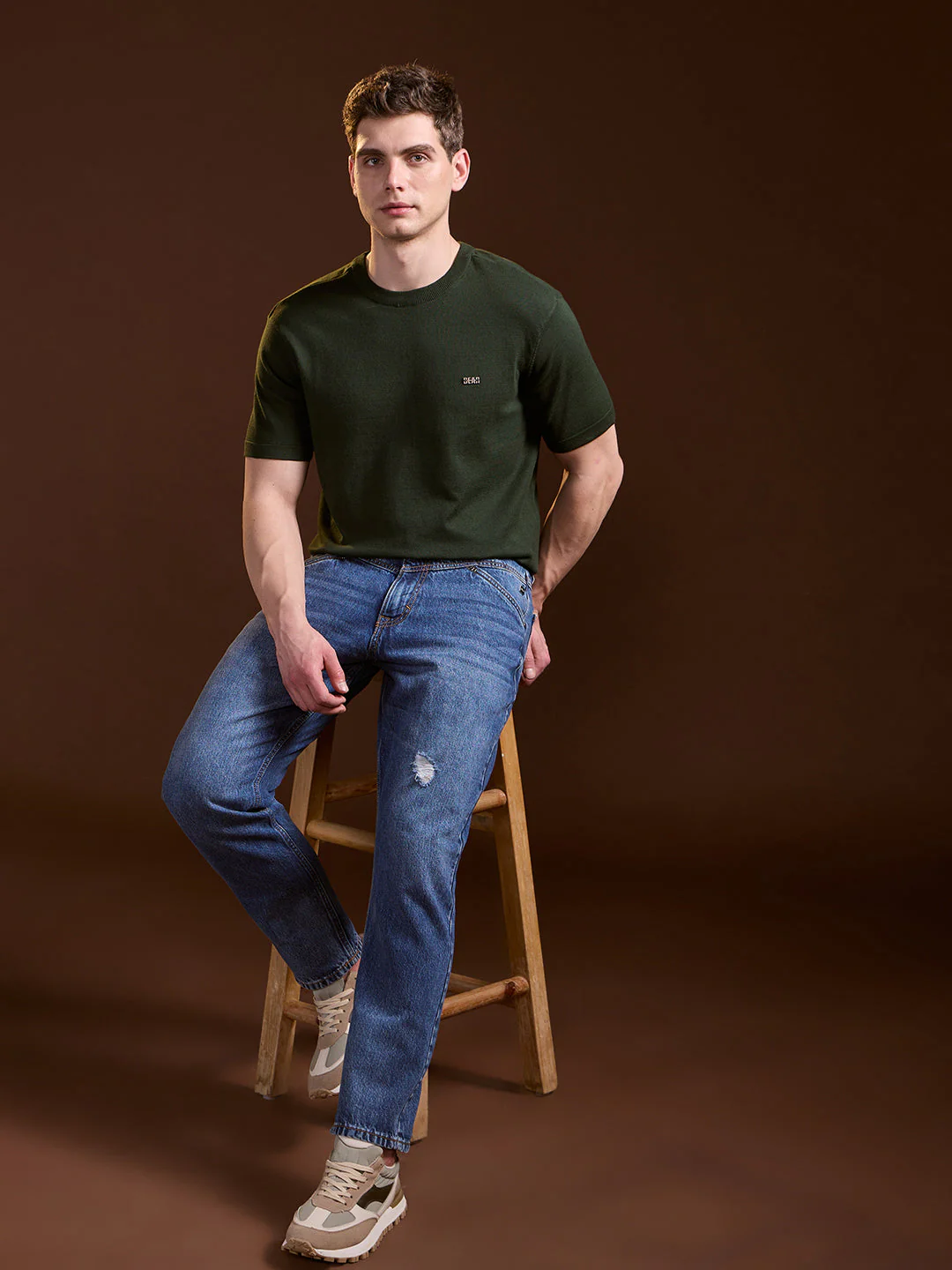 Men Blue Mid-Rise Jeans - Image 4