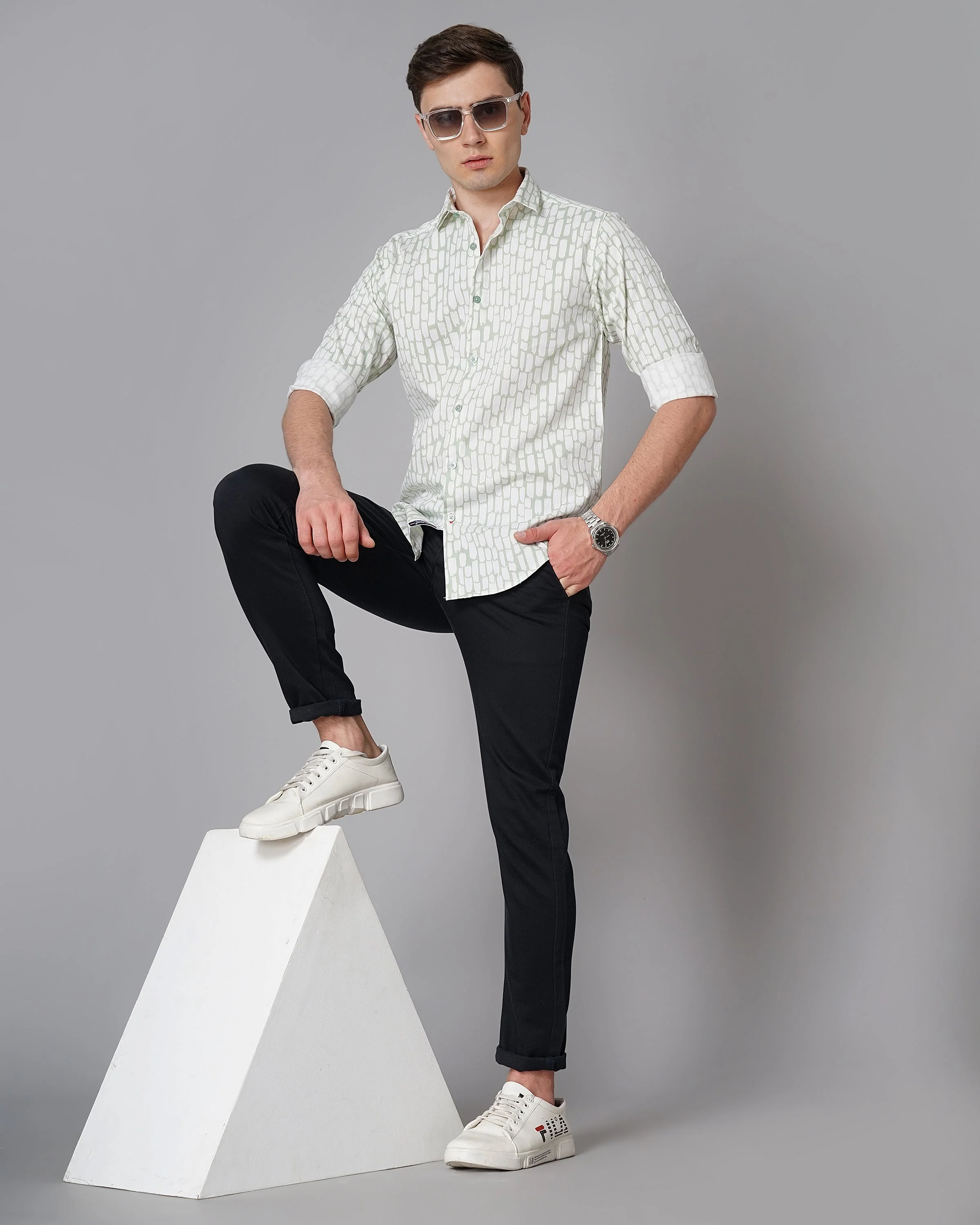 Men Milano Green Shirt - Image 2